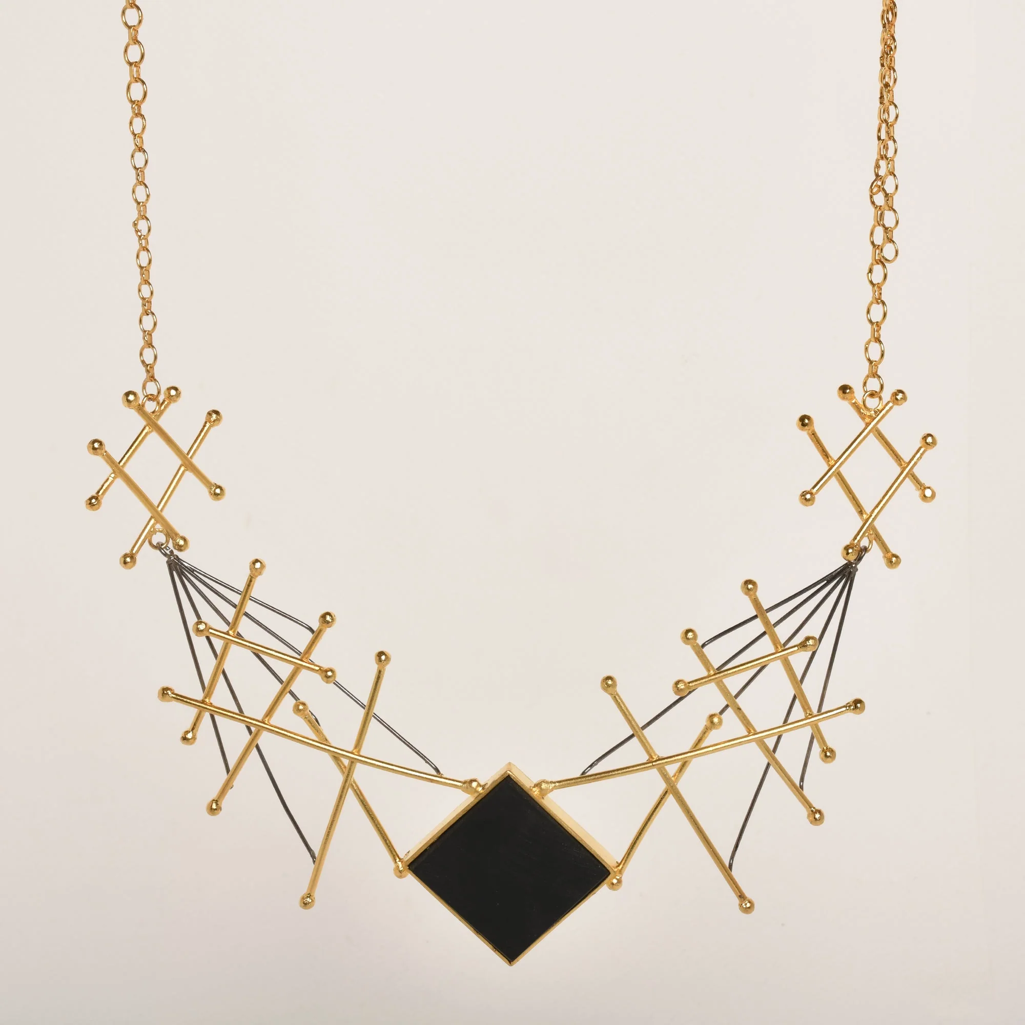 A Web Of Gold Neckpiece - Image 2