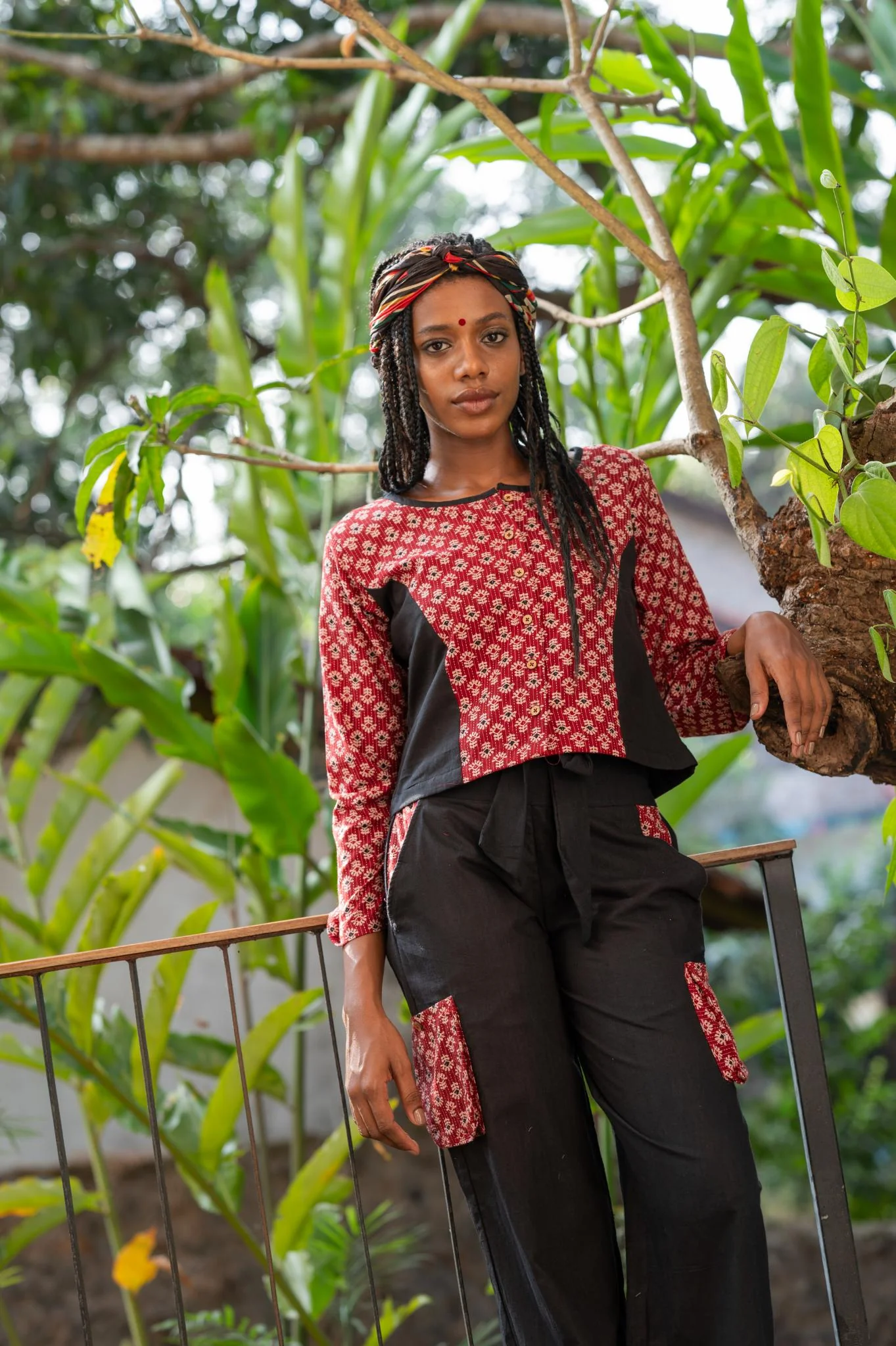 Aastey Crop Top with Pants - Image 2