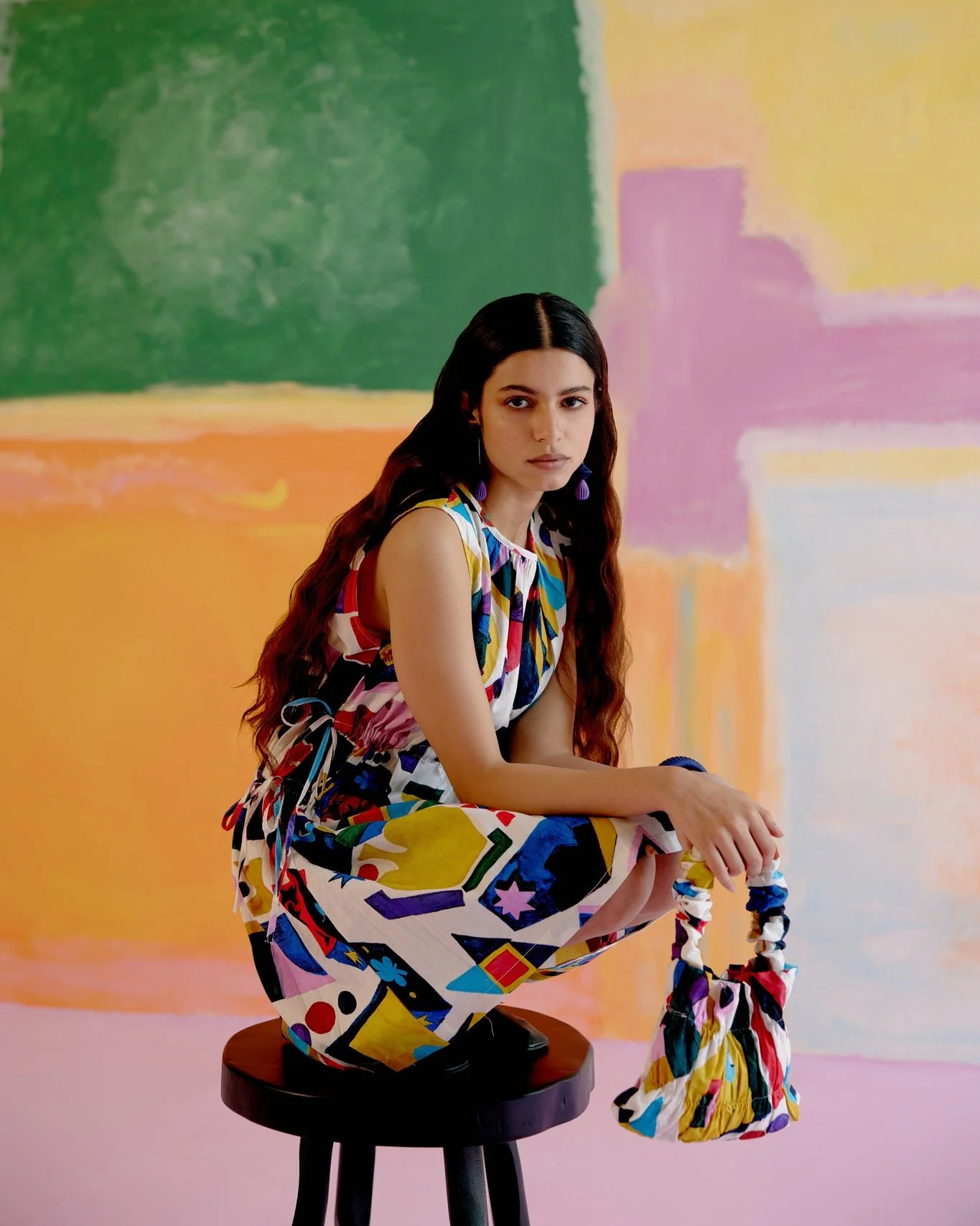 After Hours Short Dress in Arcade Print - Image 5