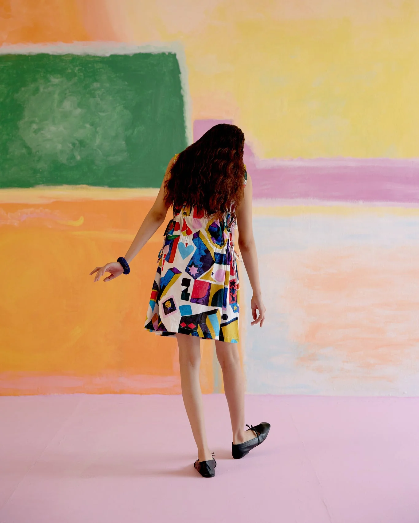 After Hours Short Dress in Arcade Print - Image 6