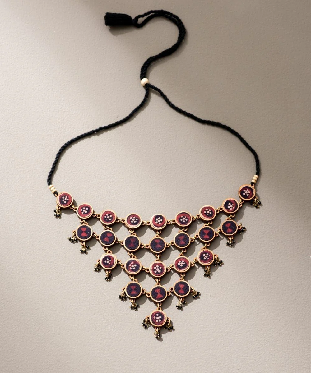 Ajrakh Adjustable Statement Necklace - Image 8