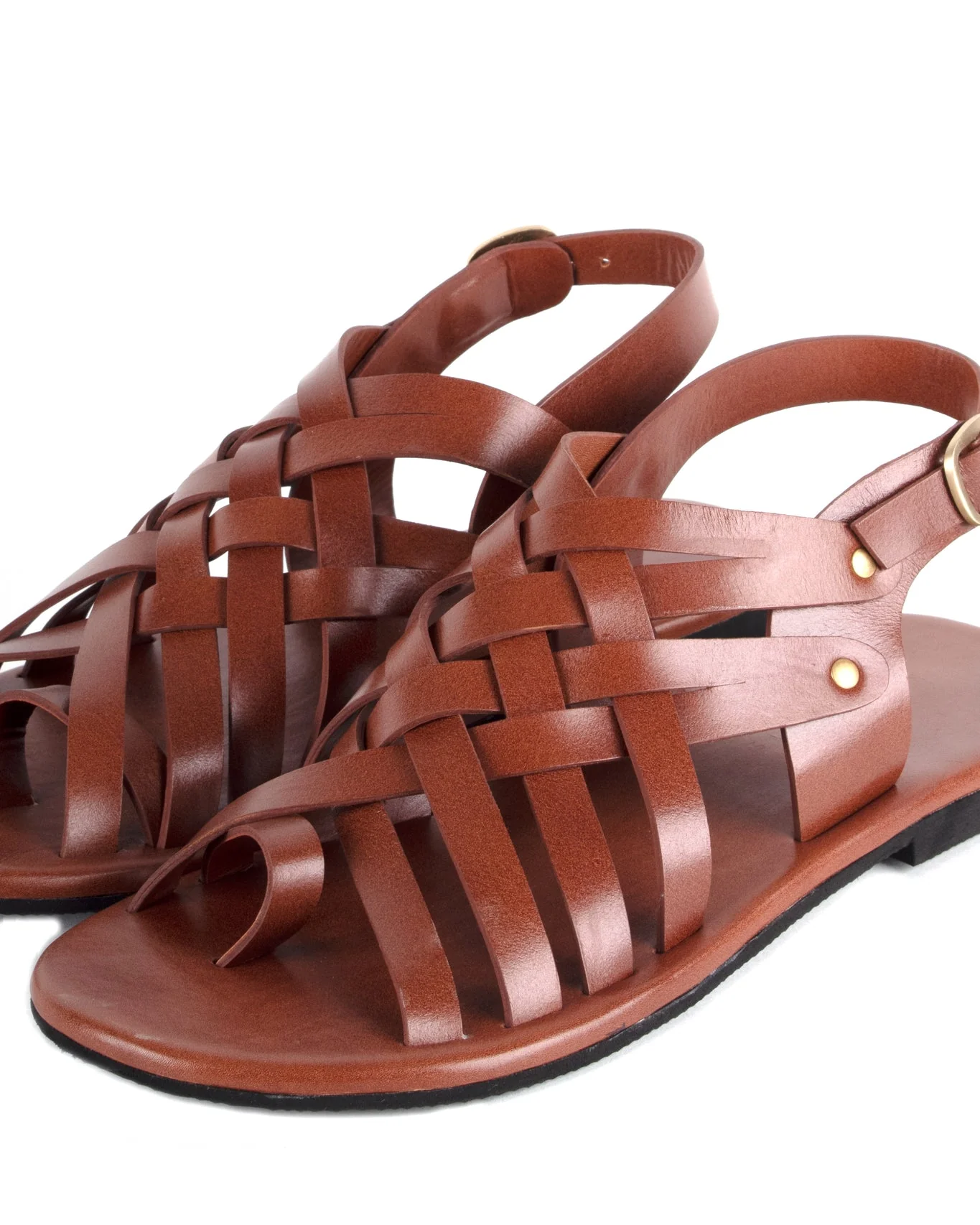 All-Strap Leather Men's Sandals - Image 3