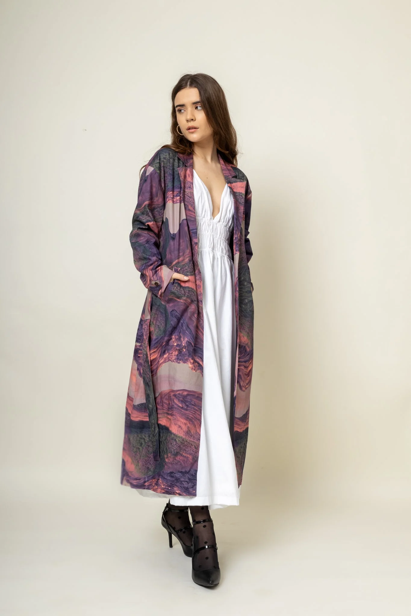 Amelia Printed Trench - Image 4