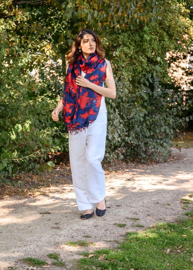 Amethyst Peace Silk Scarf - Image 4