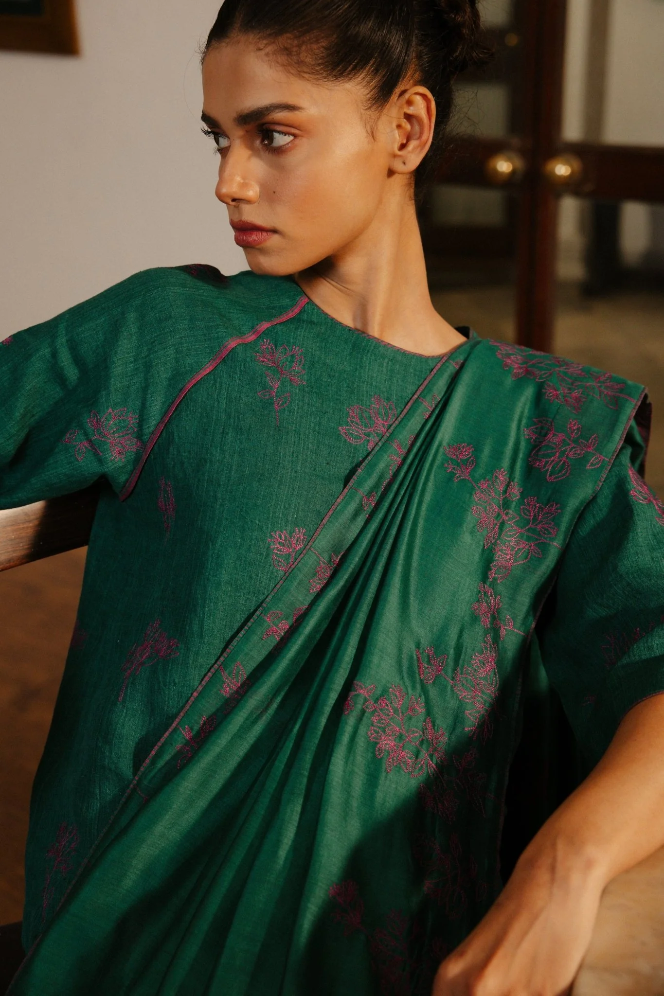 Amrita Sari- Forest Green - Image 2