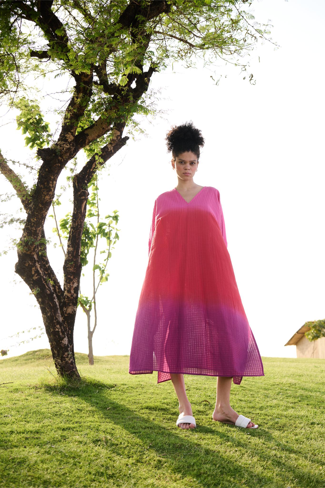 Angela Kaftan - Pink Red Purple Ombre - Image 2