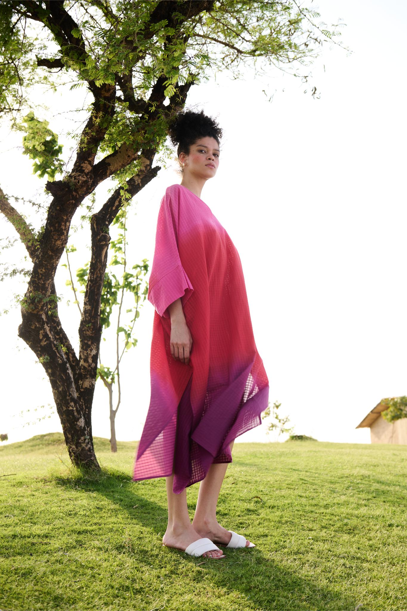 Angela Kaftan - Pink Red Purple Ombre - Image 3