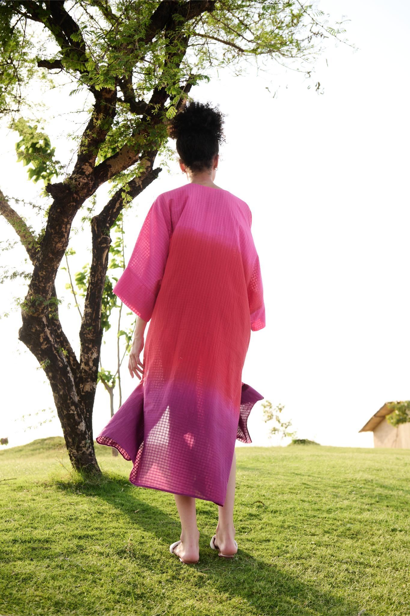 Angela Kaftan - Pink Red Purple Ombre - Image 5