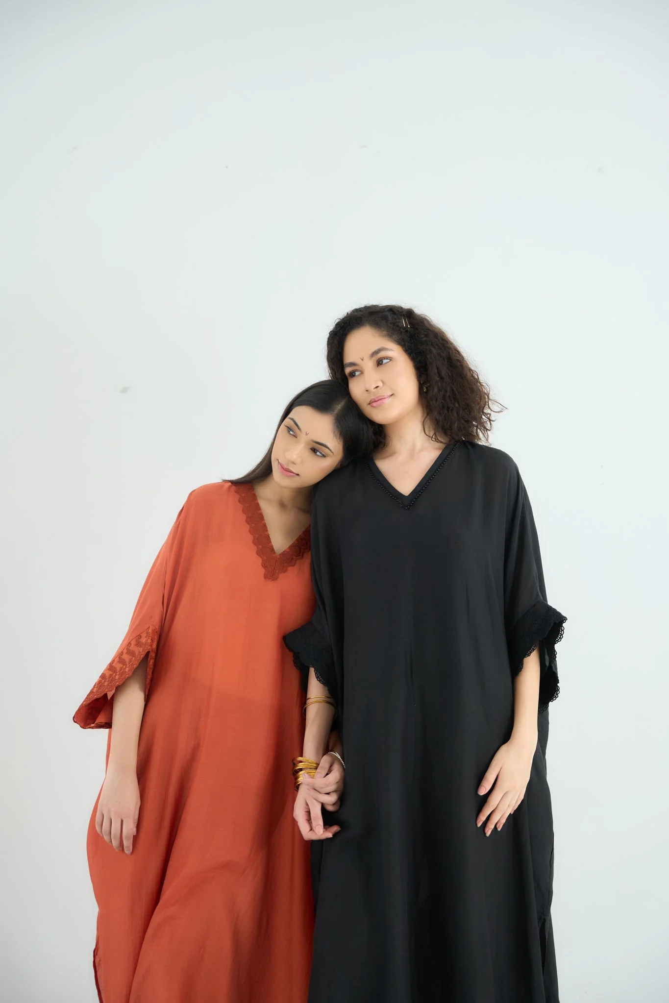 Angela Kaftan Set - Black - Image 4