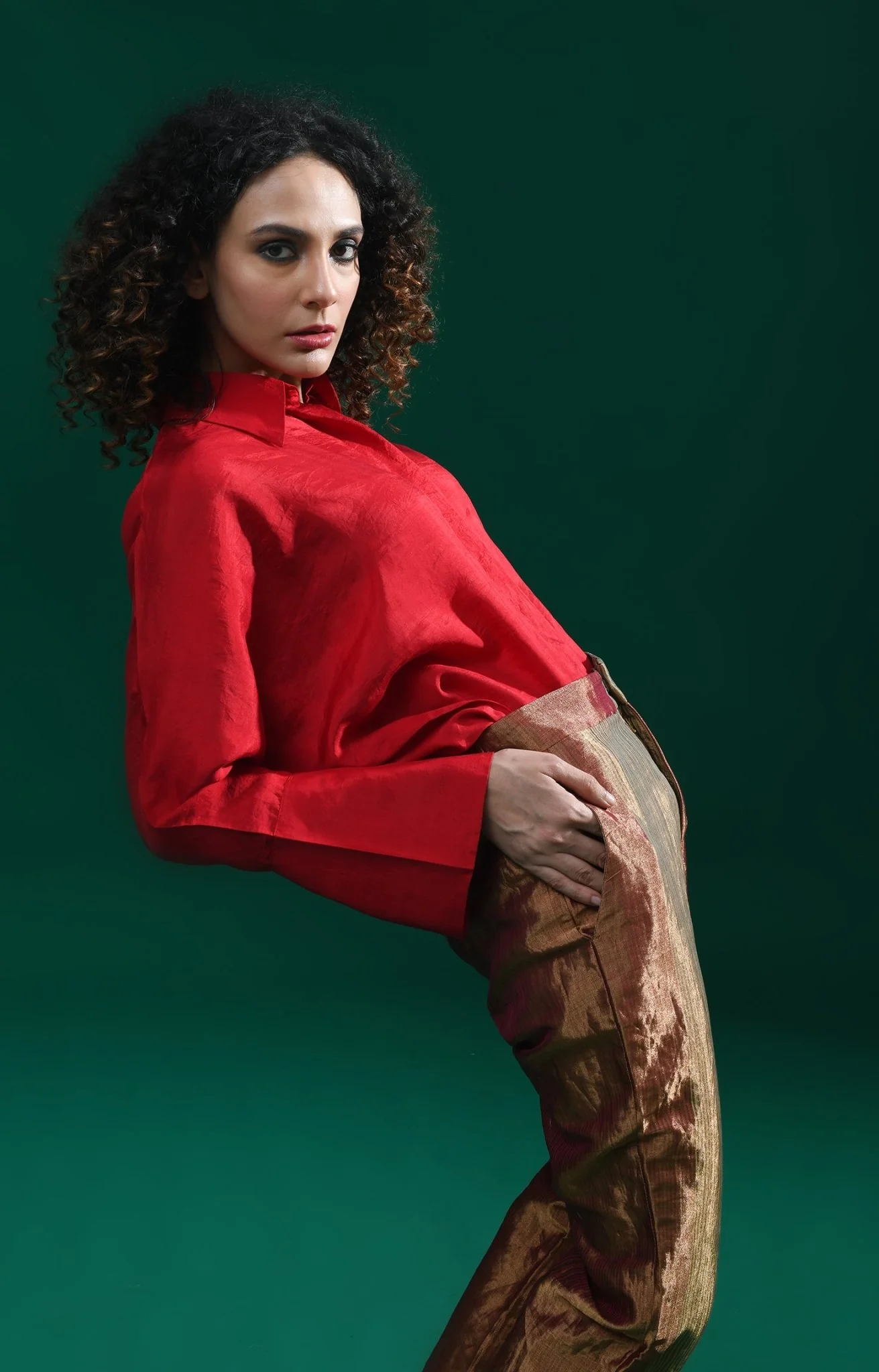 Angela Silk Shirt - Image 12