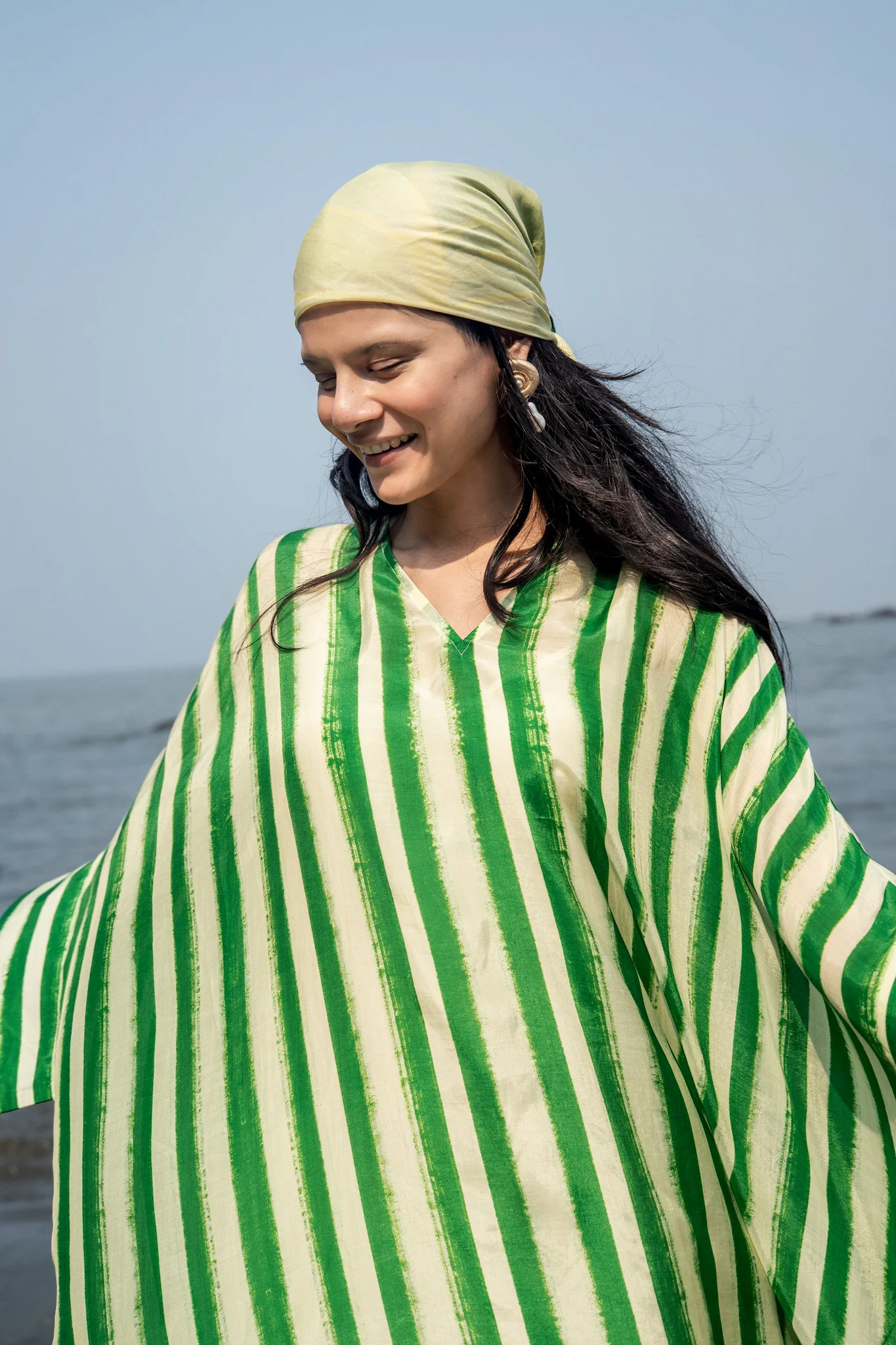 Angela Stripe Kaftan - Image 2