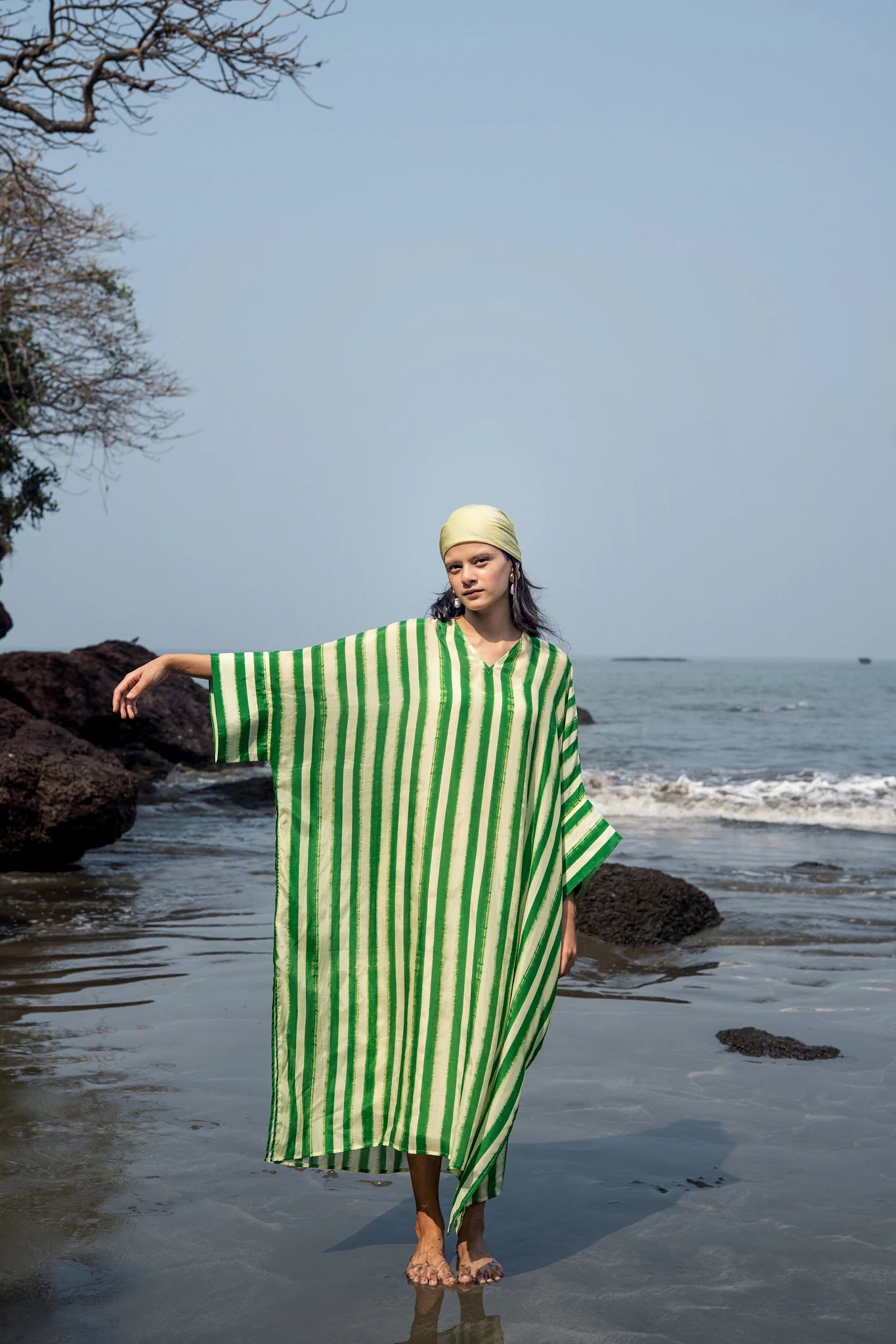 Angela Stripe Kaftan - Image 3