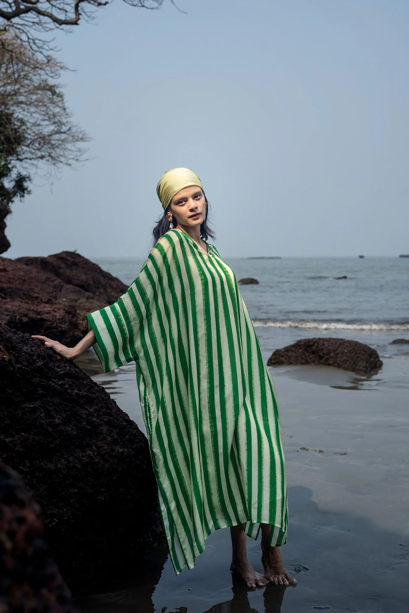 Angela Stripe Kaftan - Image 5