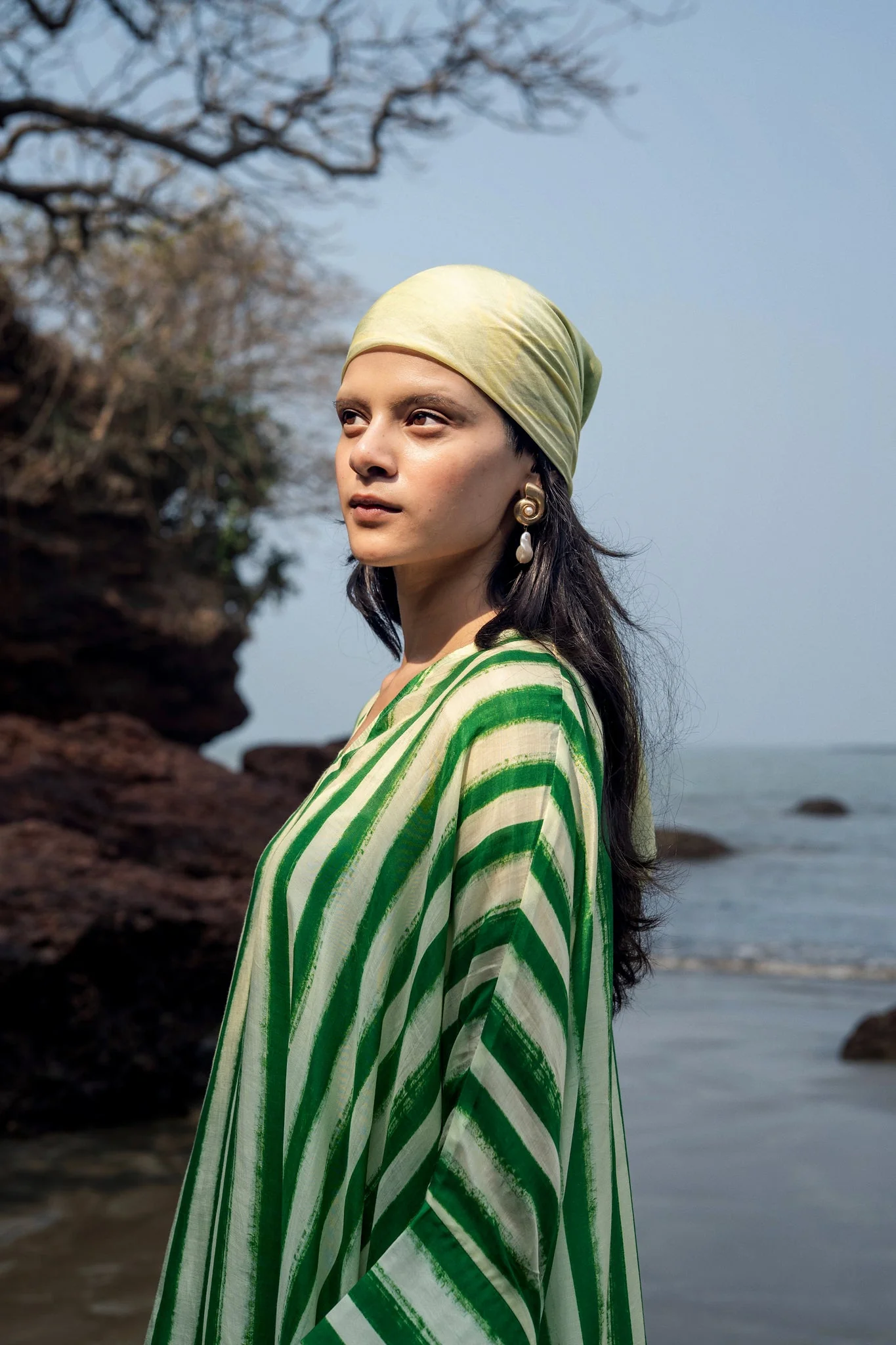 Angela Stripe Kaftan - Image 8