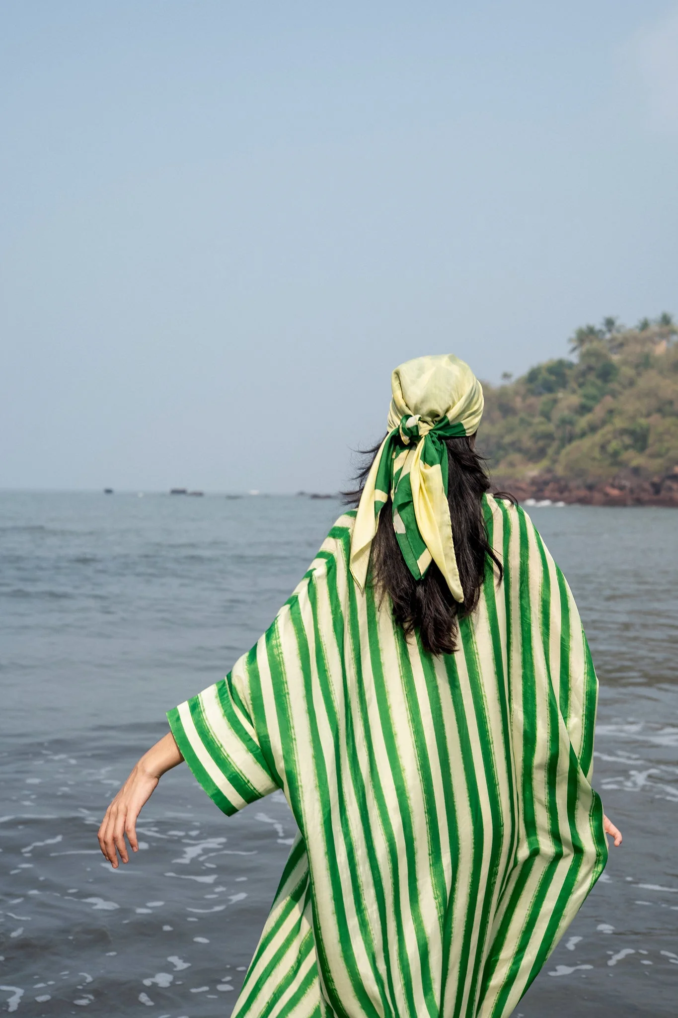 Angela Stripe Kaftan - Image 9