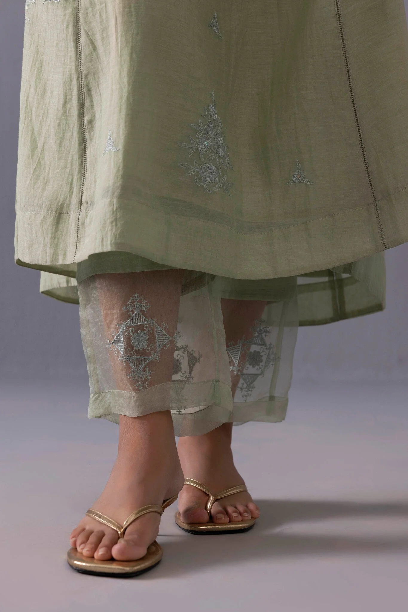 Ankita Kurta Set - Green - Image 2