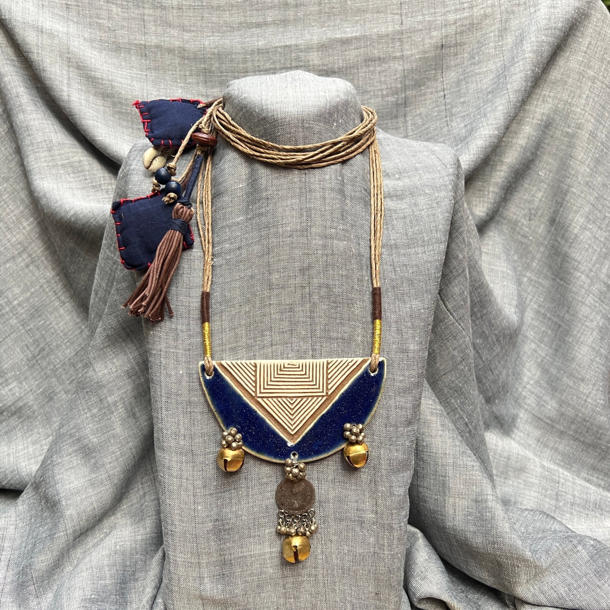 Ardh Vratt Neckpiece - Blue