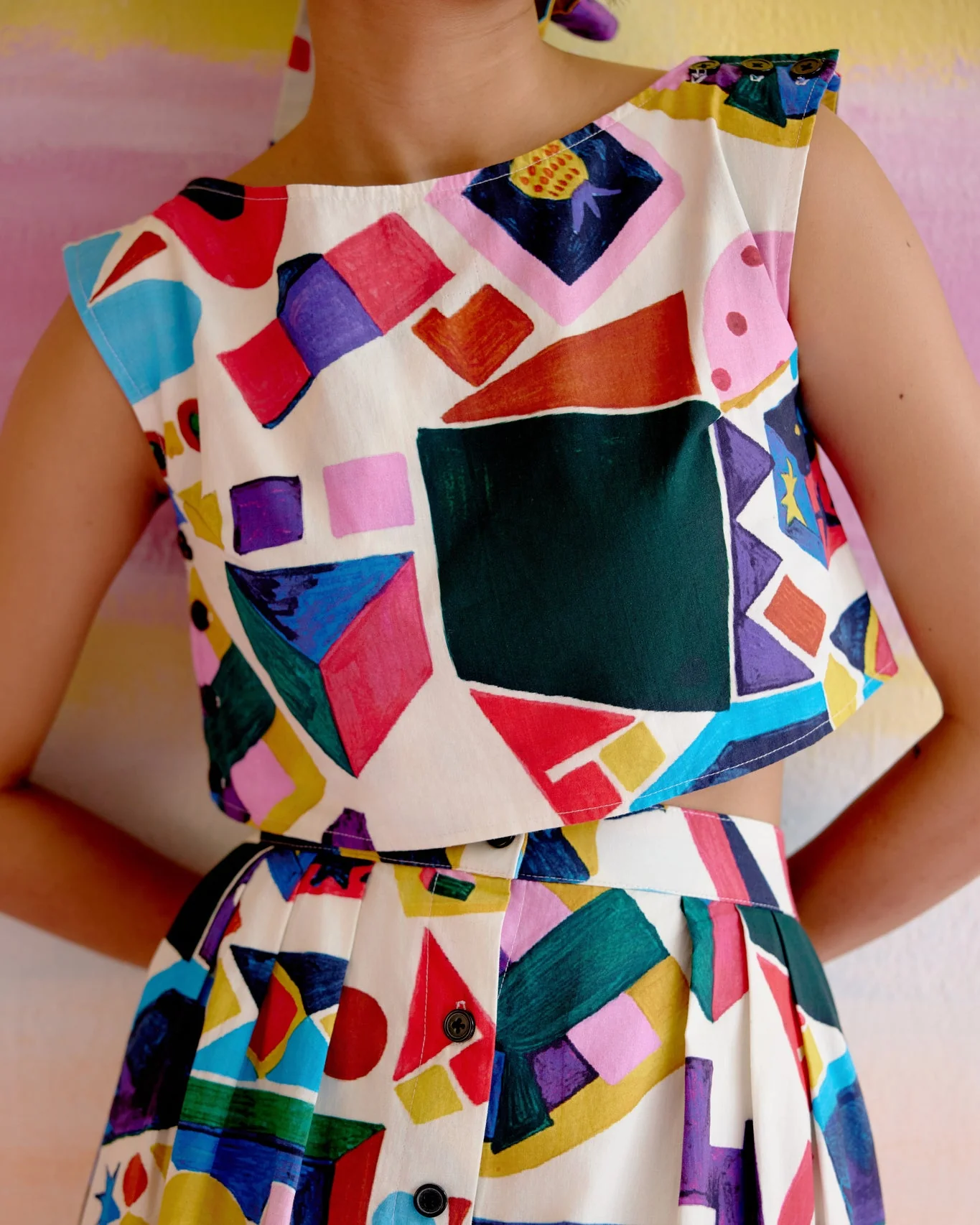 Art Co-ord Set in Arcade Print - Image 4