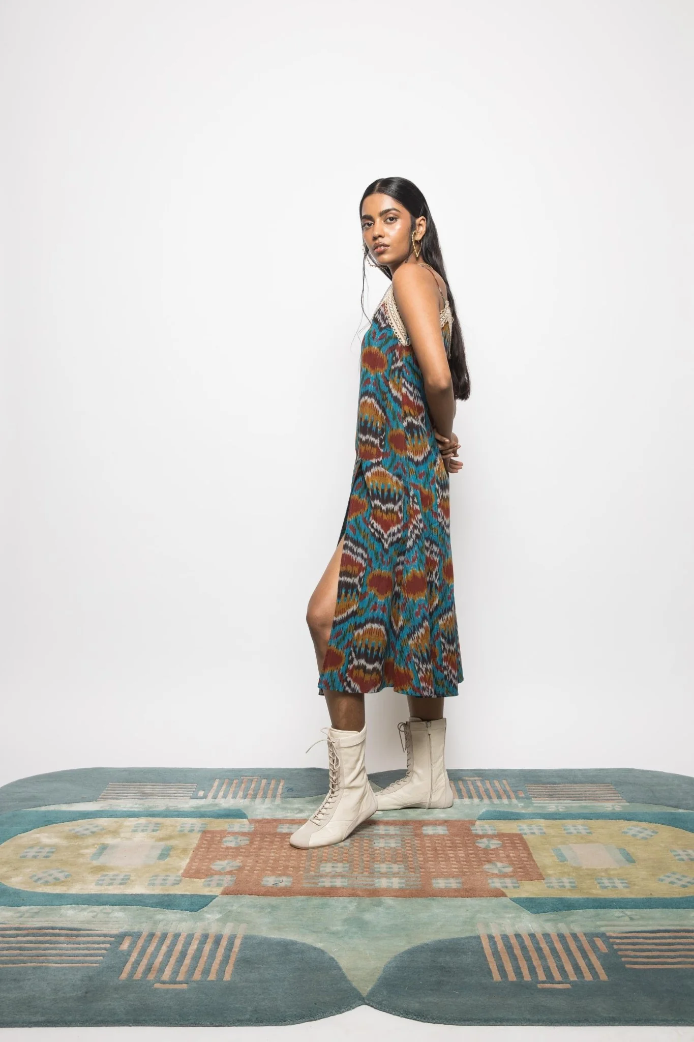 Asymmetric Waist Sling Dress - Image 5