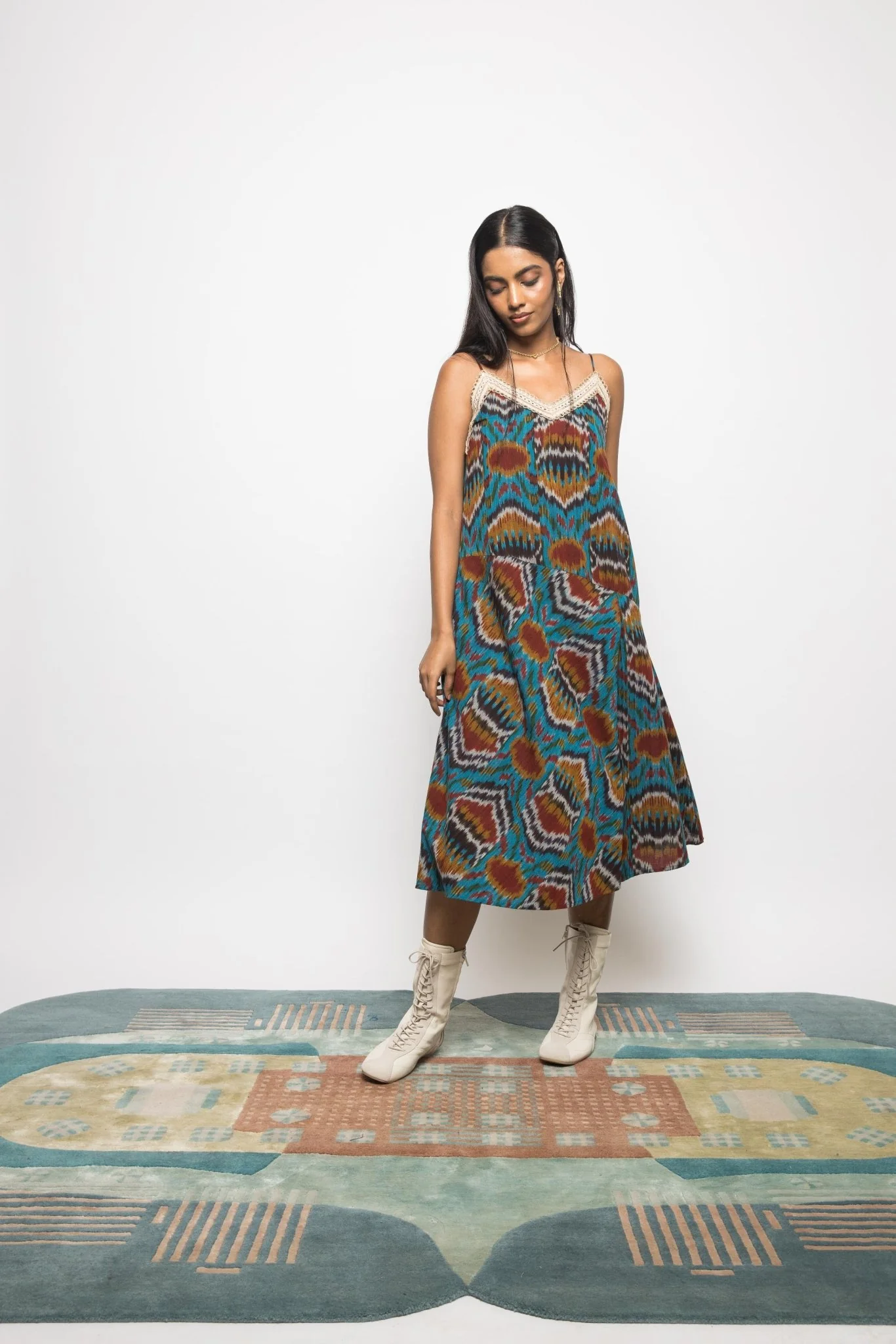 Asymmetric Waist Sling Dress - Image 6