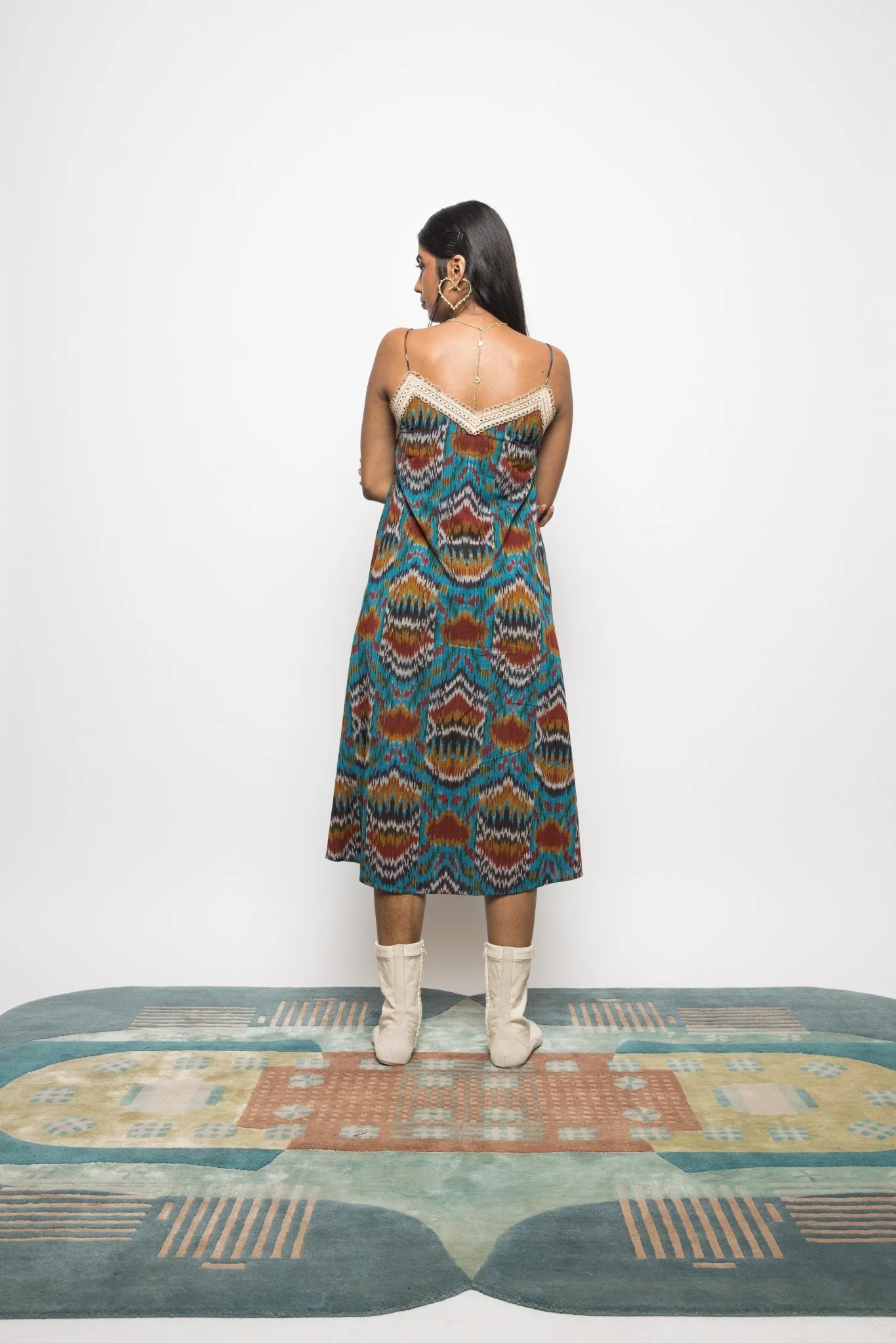 Asymmetric Waist Sling Dress - Image 9