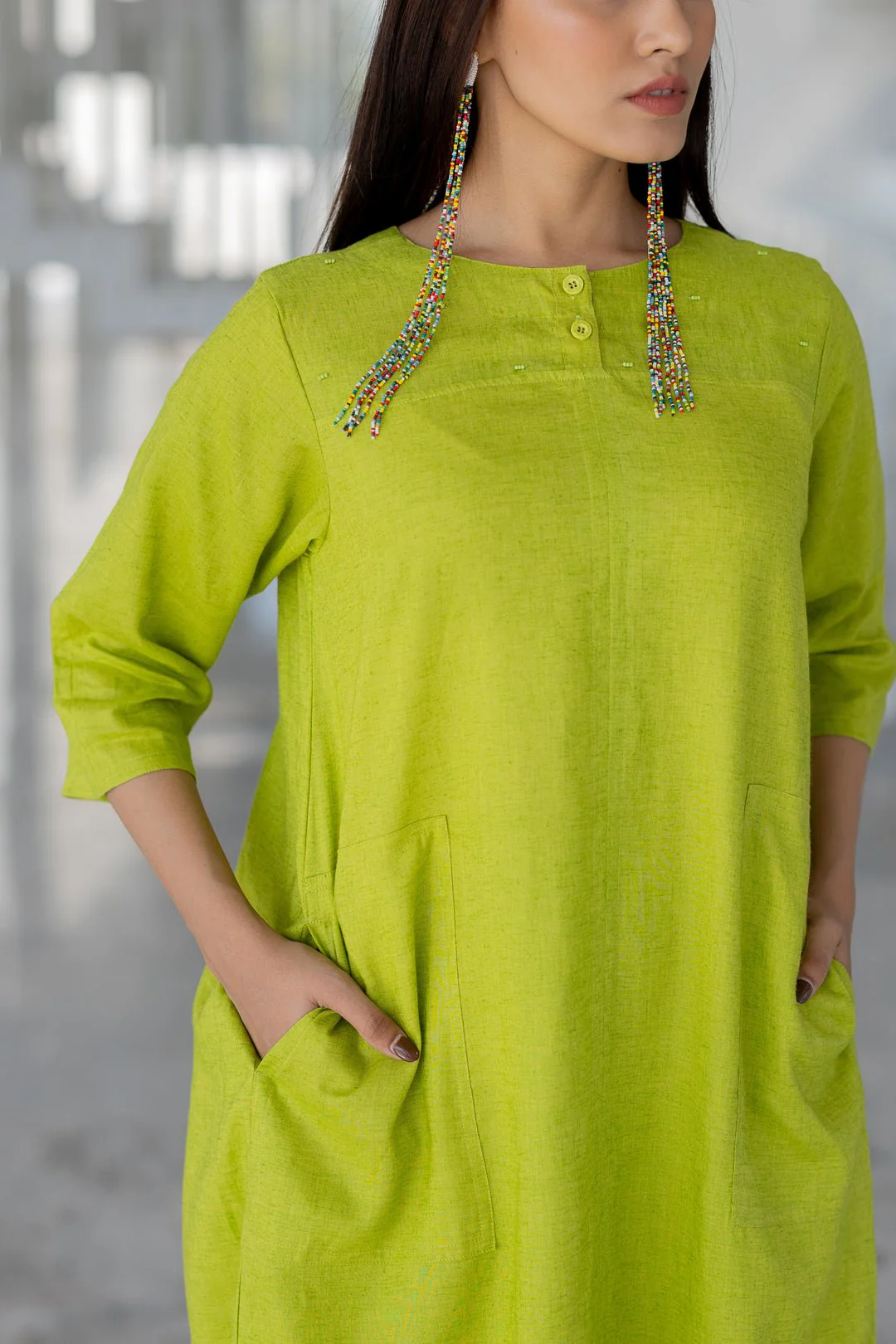 Avocado Green Kurta Set - Image 2