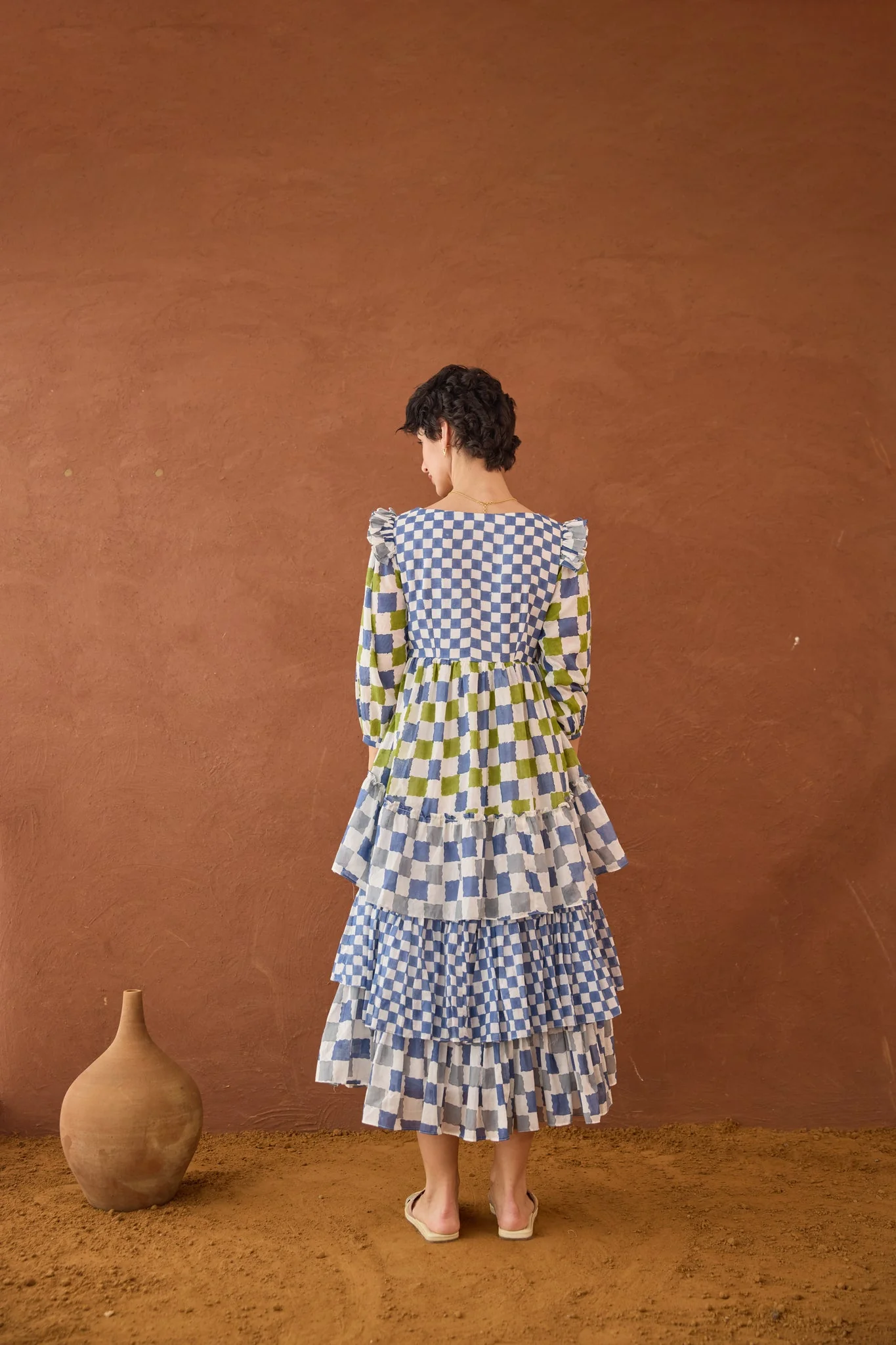 Azure Mosaic Dress - Image 5