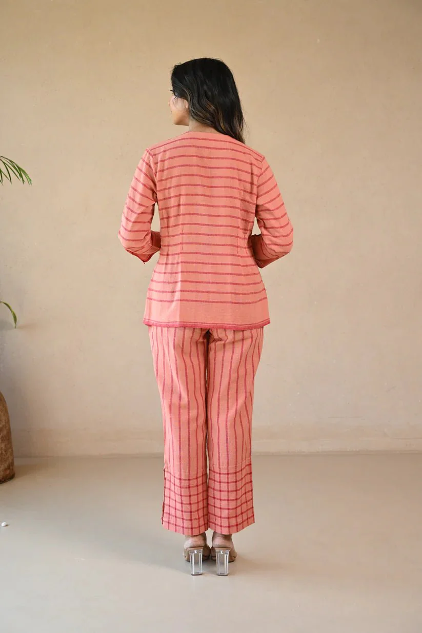 Azure Tunic - Peach Stripe - Image 6