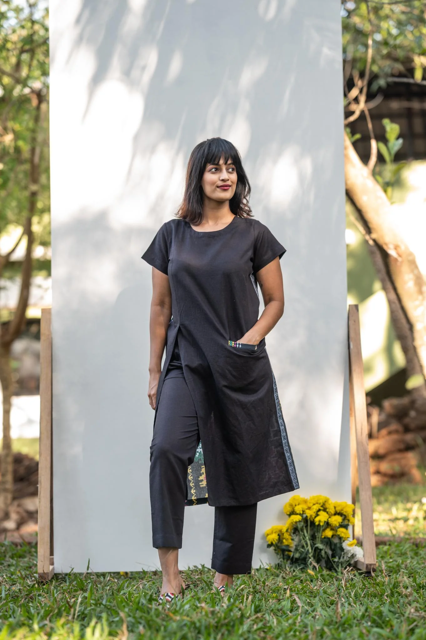 Backyard Flowers Kurta Set