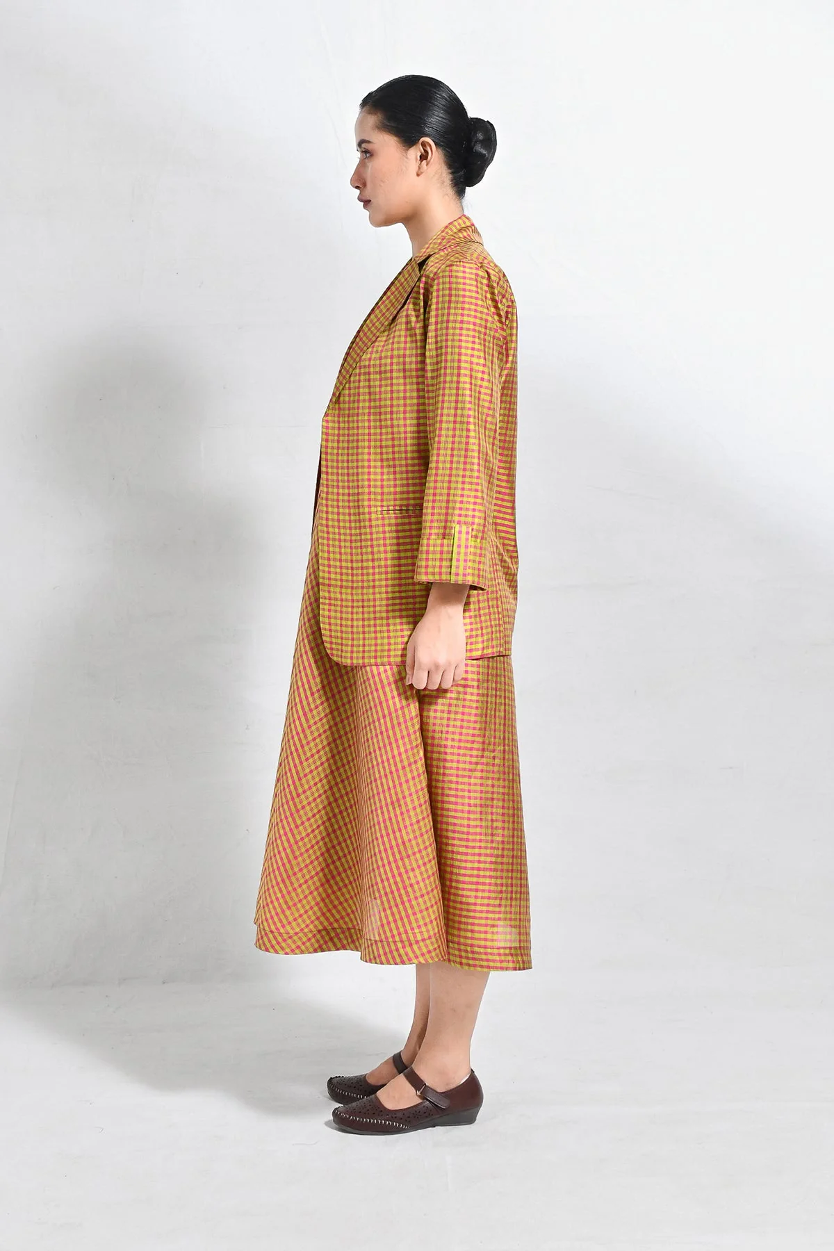 Bangalore Silk Checks Blazer - Image 5