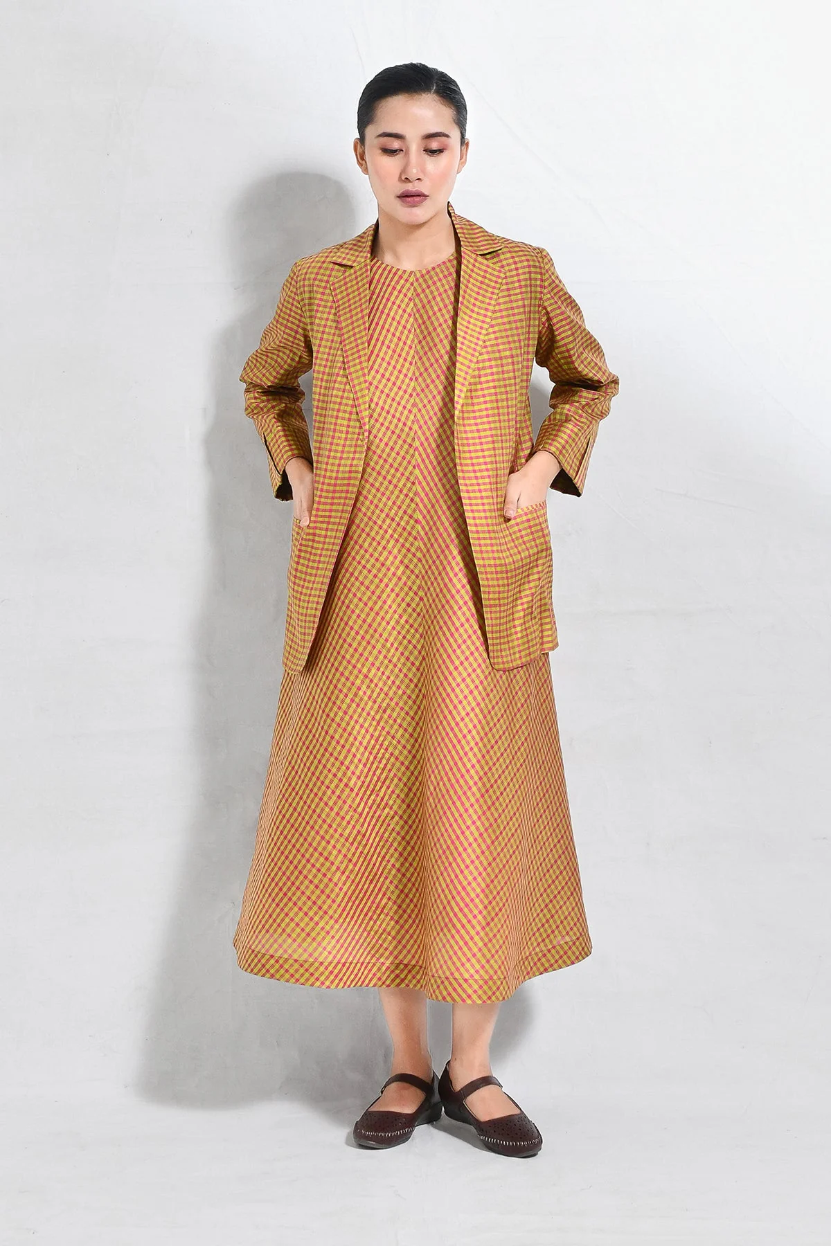 Bangalore Silk Checks Blazer - Image 6