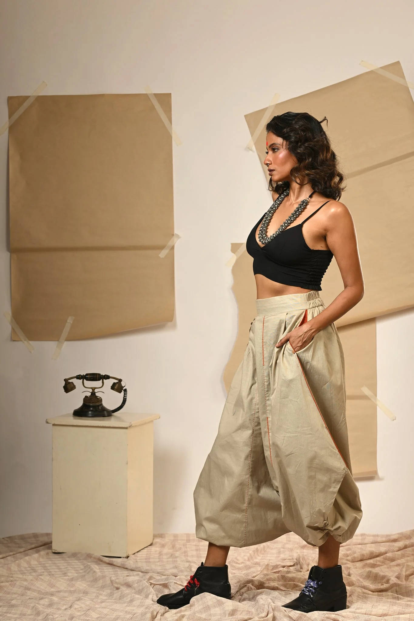 Beige Harem Pants - Image 4