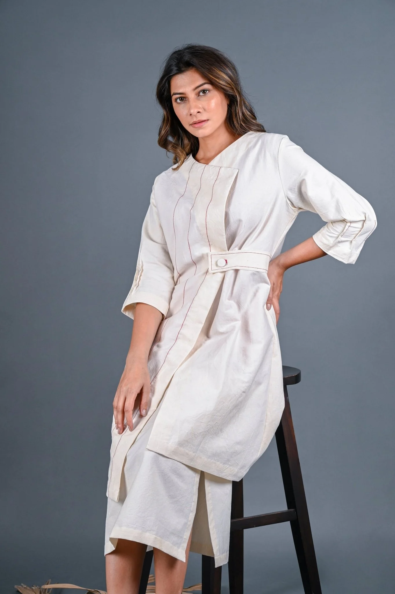 Belted Asymmetric Jacket - Image 2