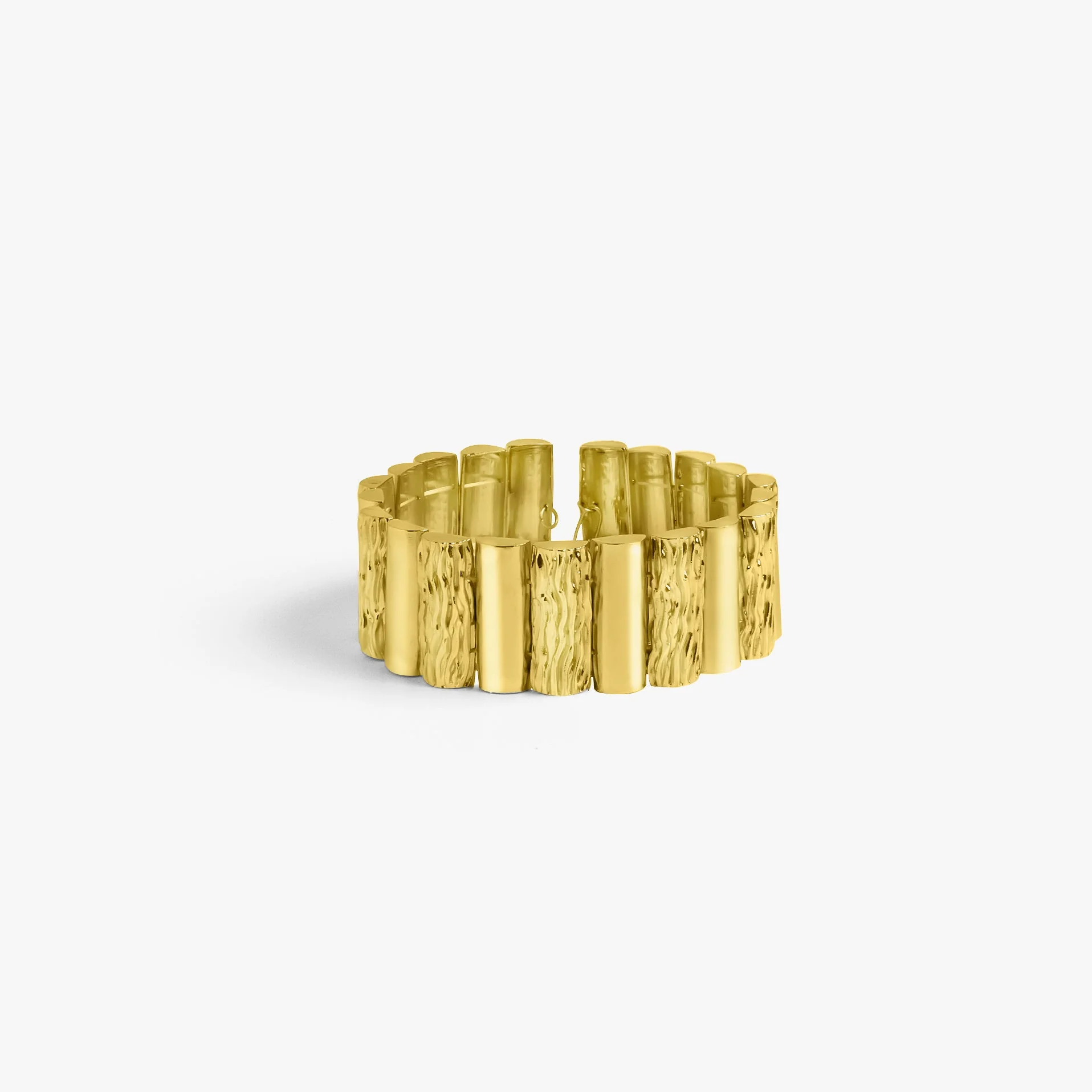 Binary Logs Necklace - Gold Tone - Image 2