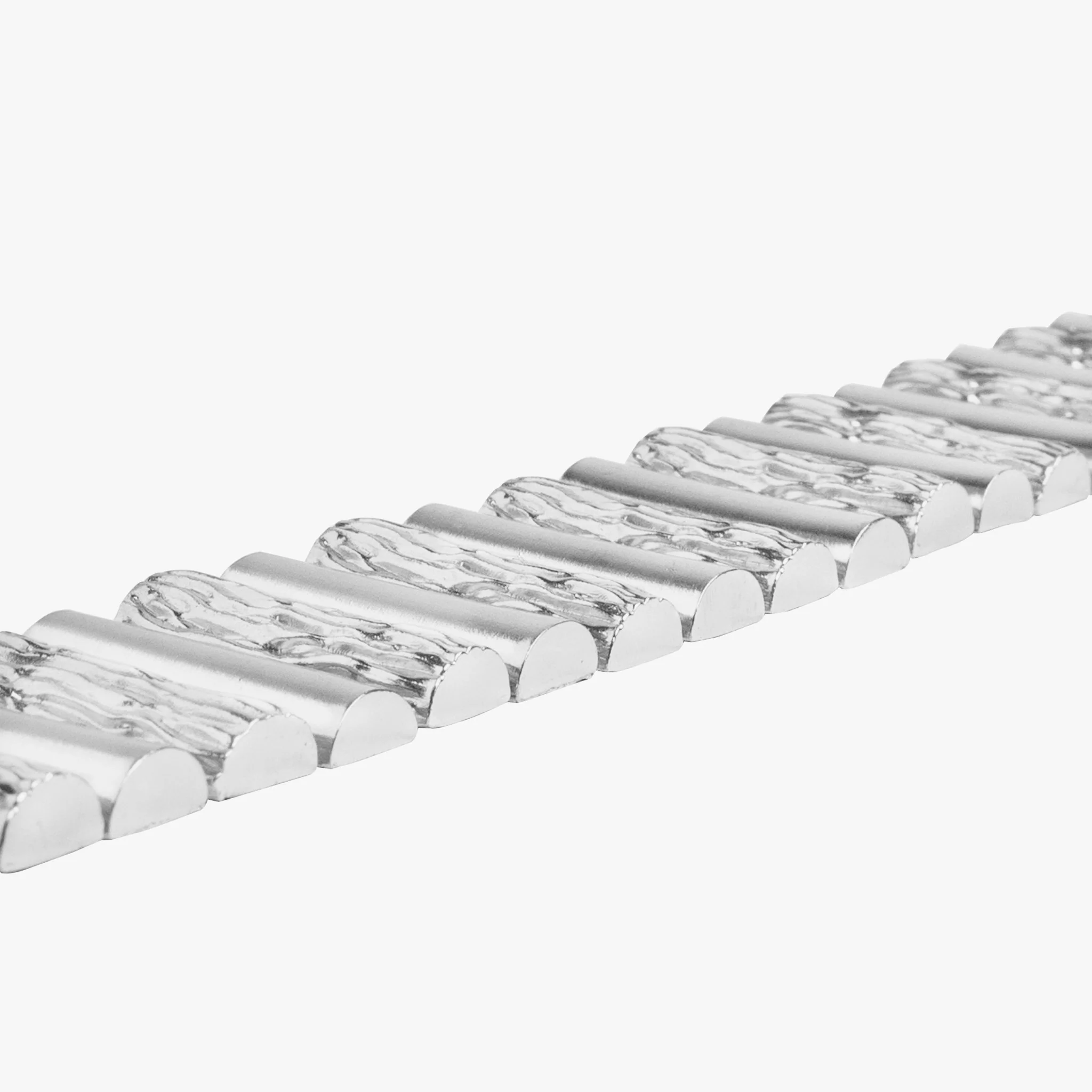 Binary Logs Necklace - Silver Tone - Image 2