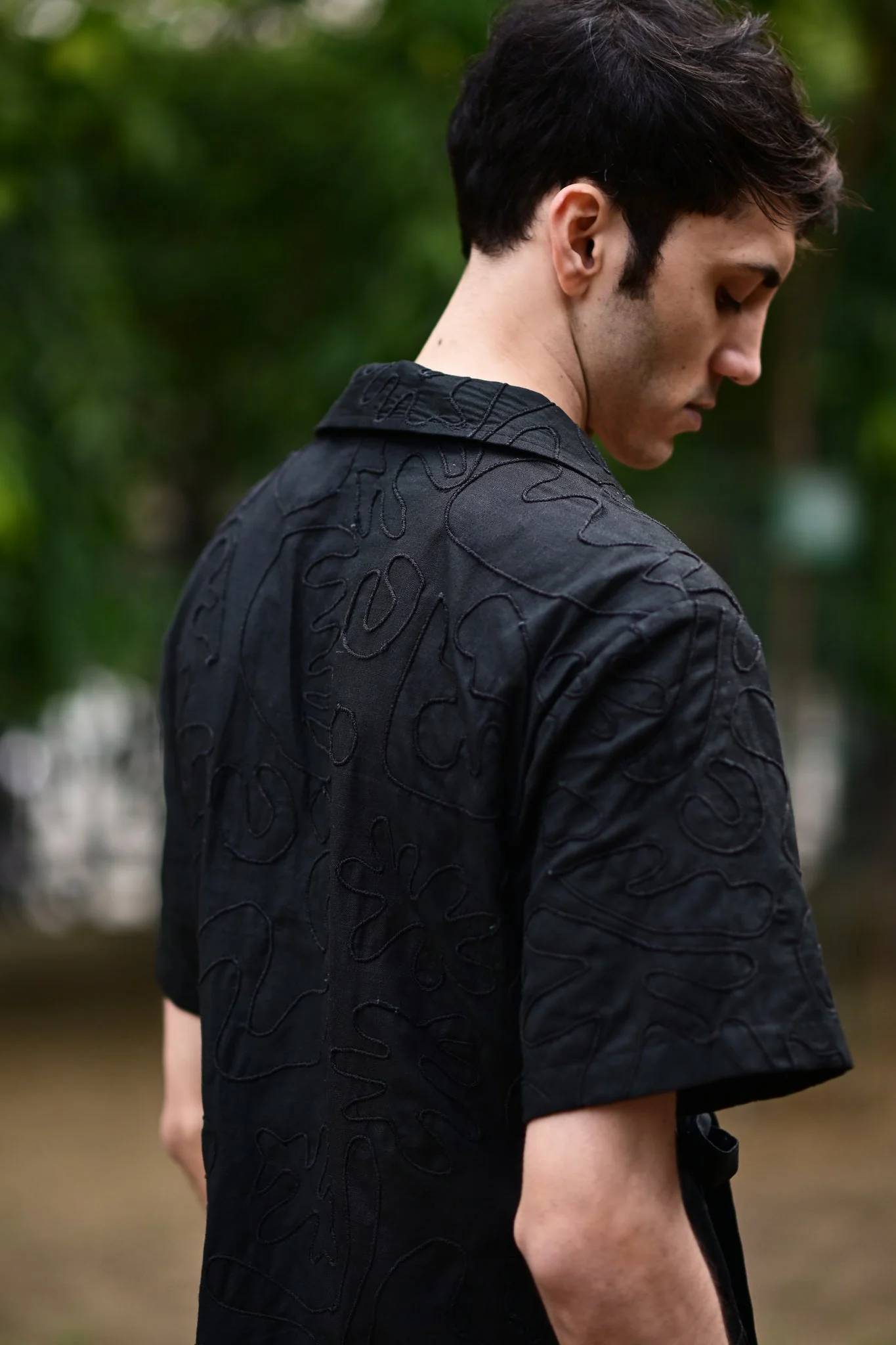 Black Embroidered Shirt - Image 5