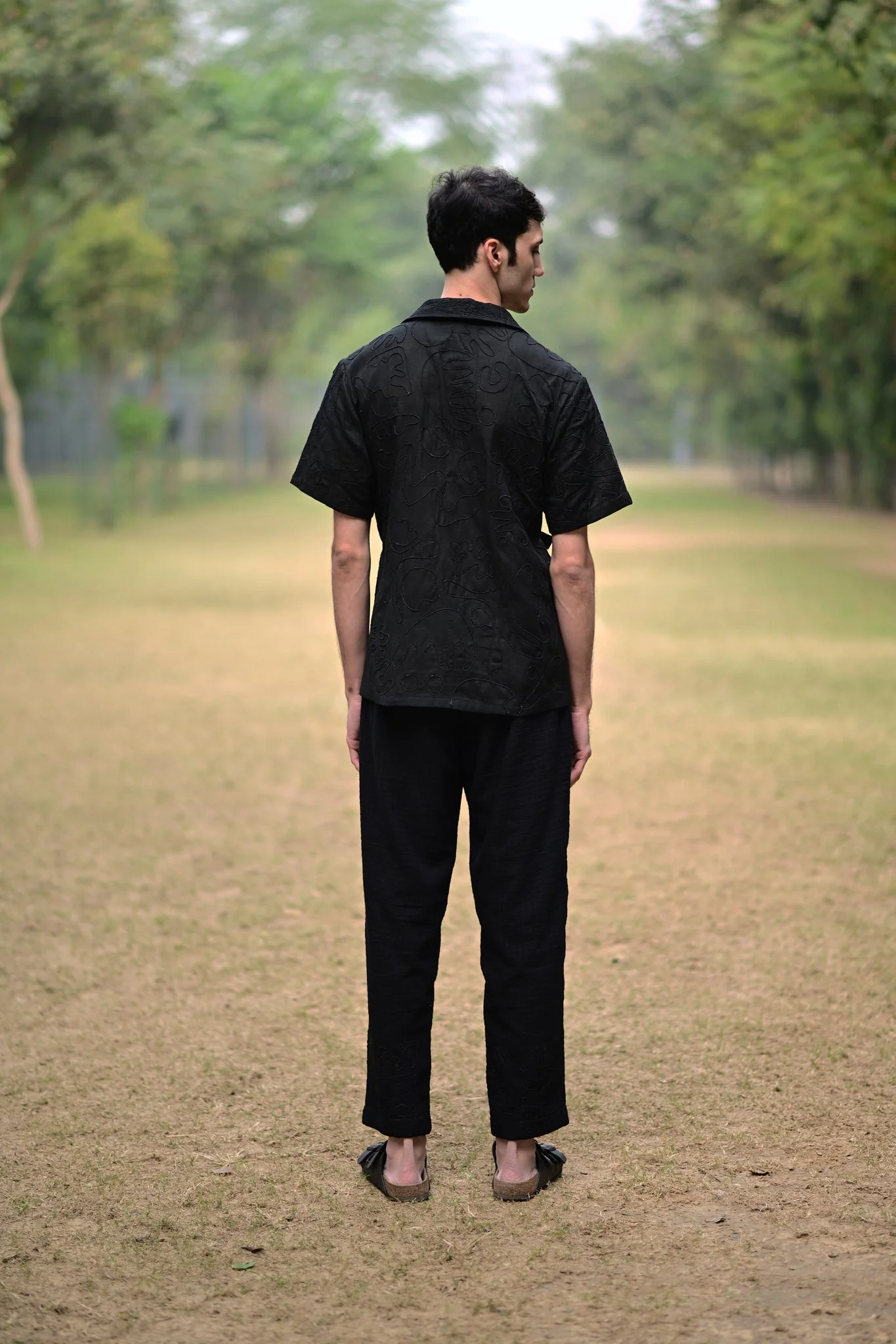Black Embroidered Shirt - Image 6