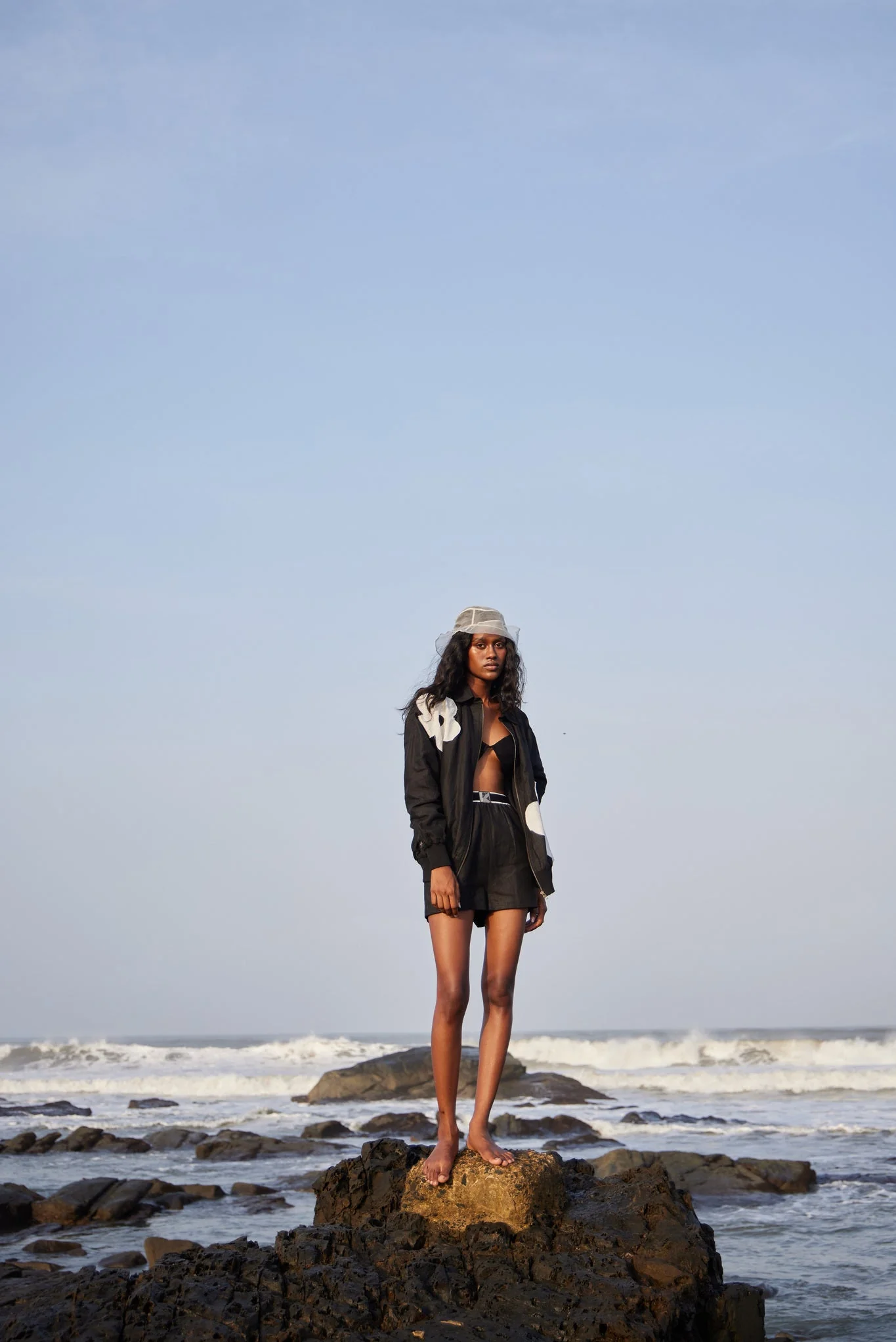 Black Linen Shorts - Image 3