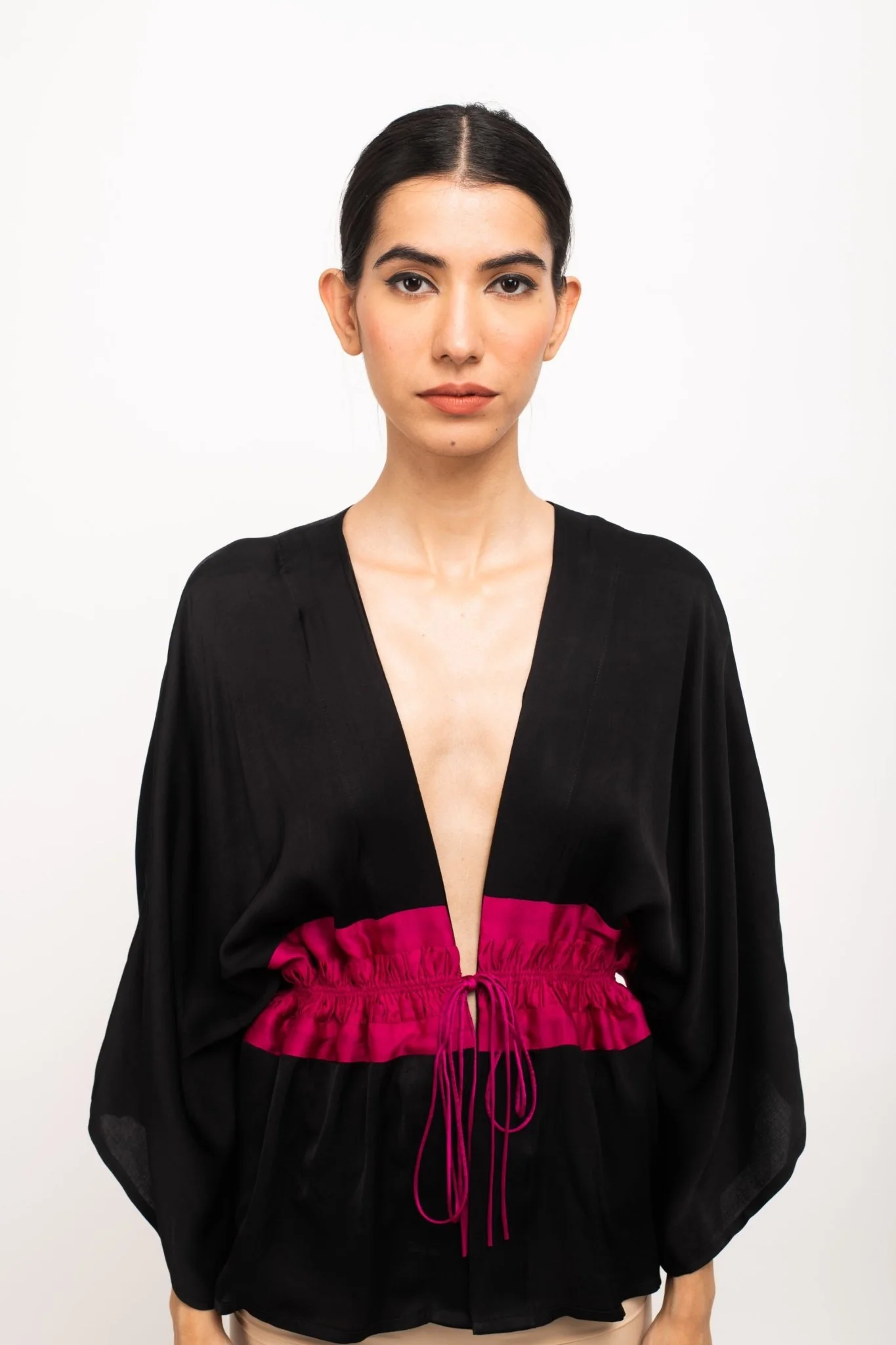 Black-Wine Short Cape - Image 2