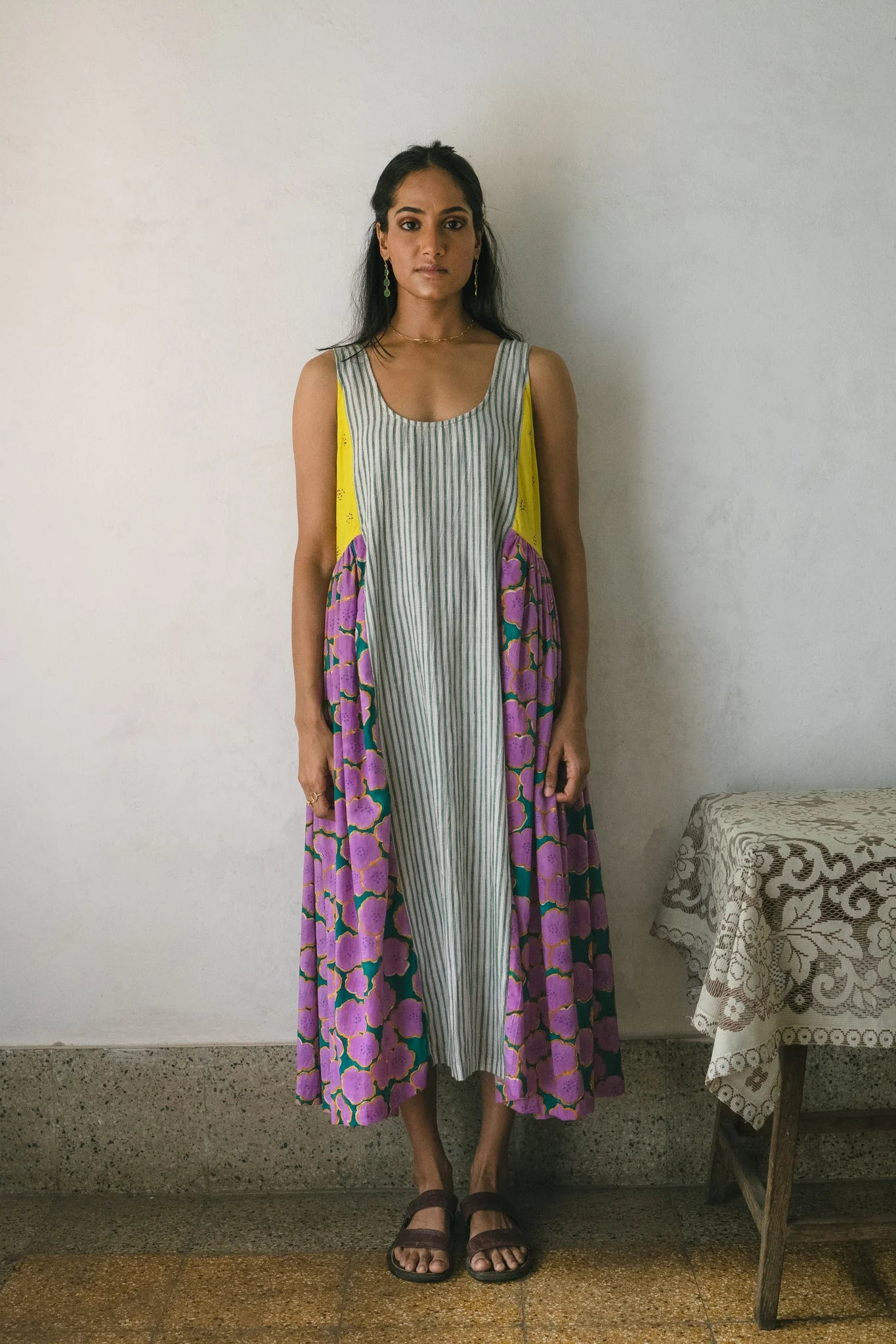 Blooming Patchwork Dress
