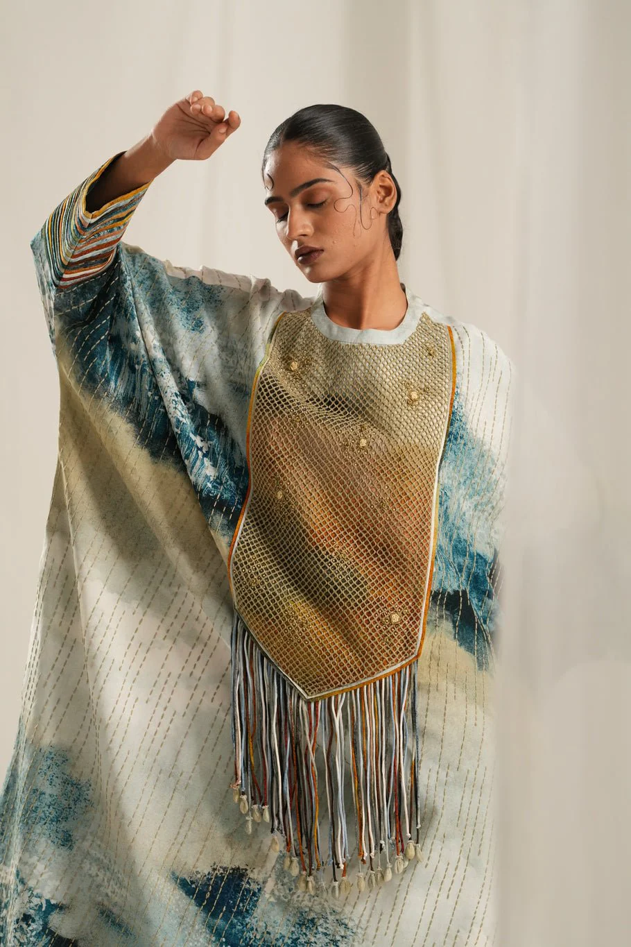 Blue Monet Kaftan Set - Image 2