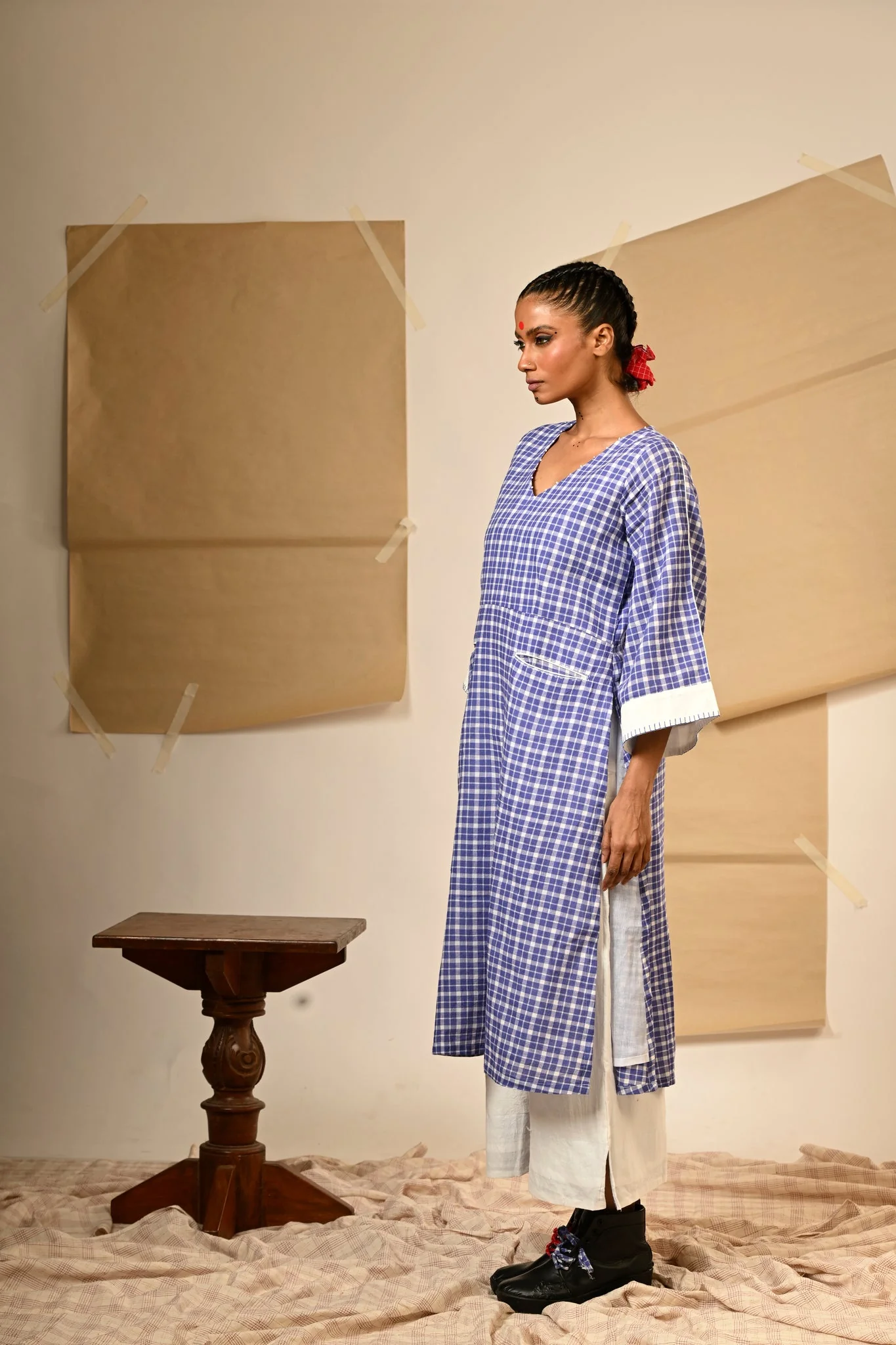 Blue Tunic and Pants Set - Image 4