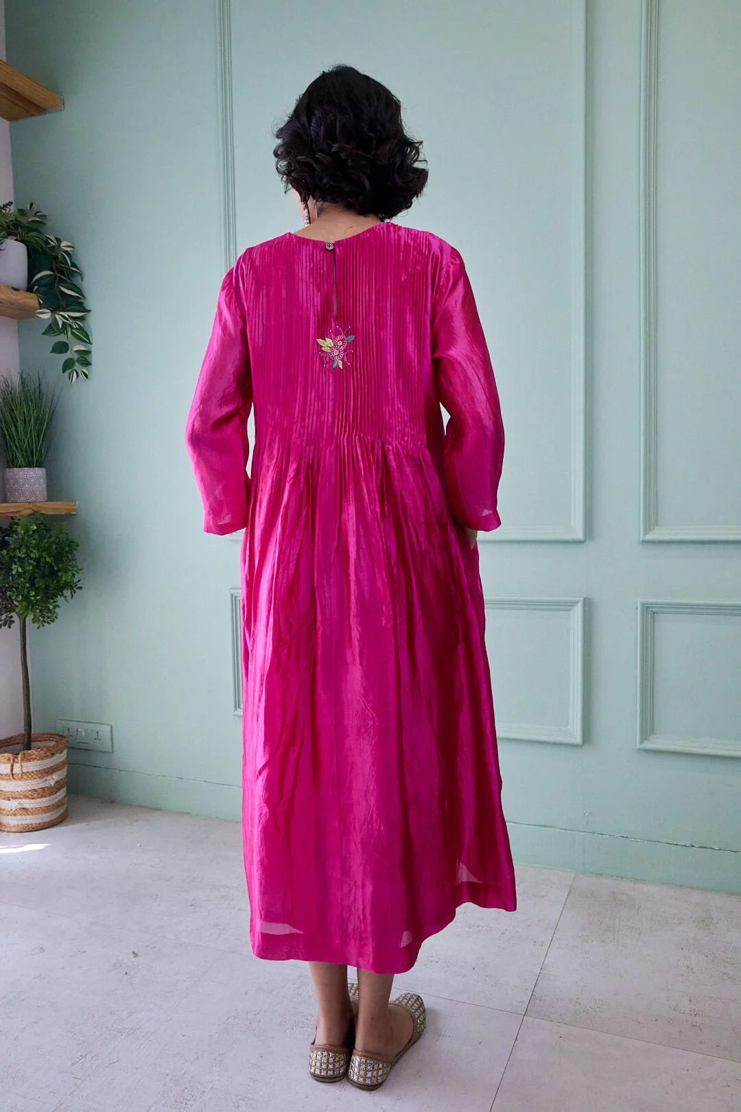 Bougainville Pleated Dress - Image 5