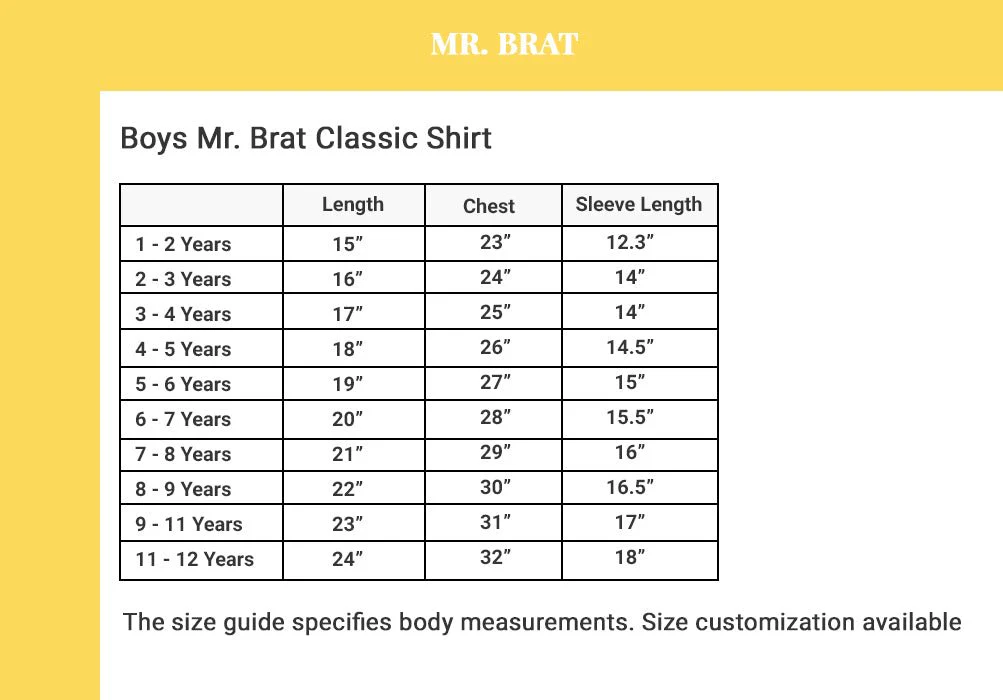 Boys Mr. Brat Classic Shirt - Image 3