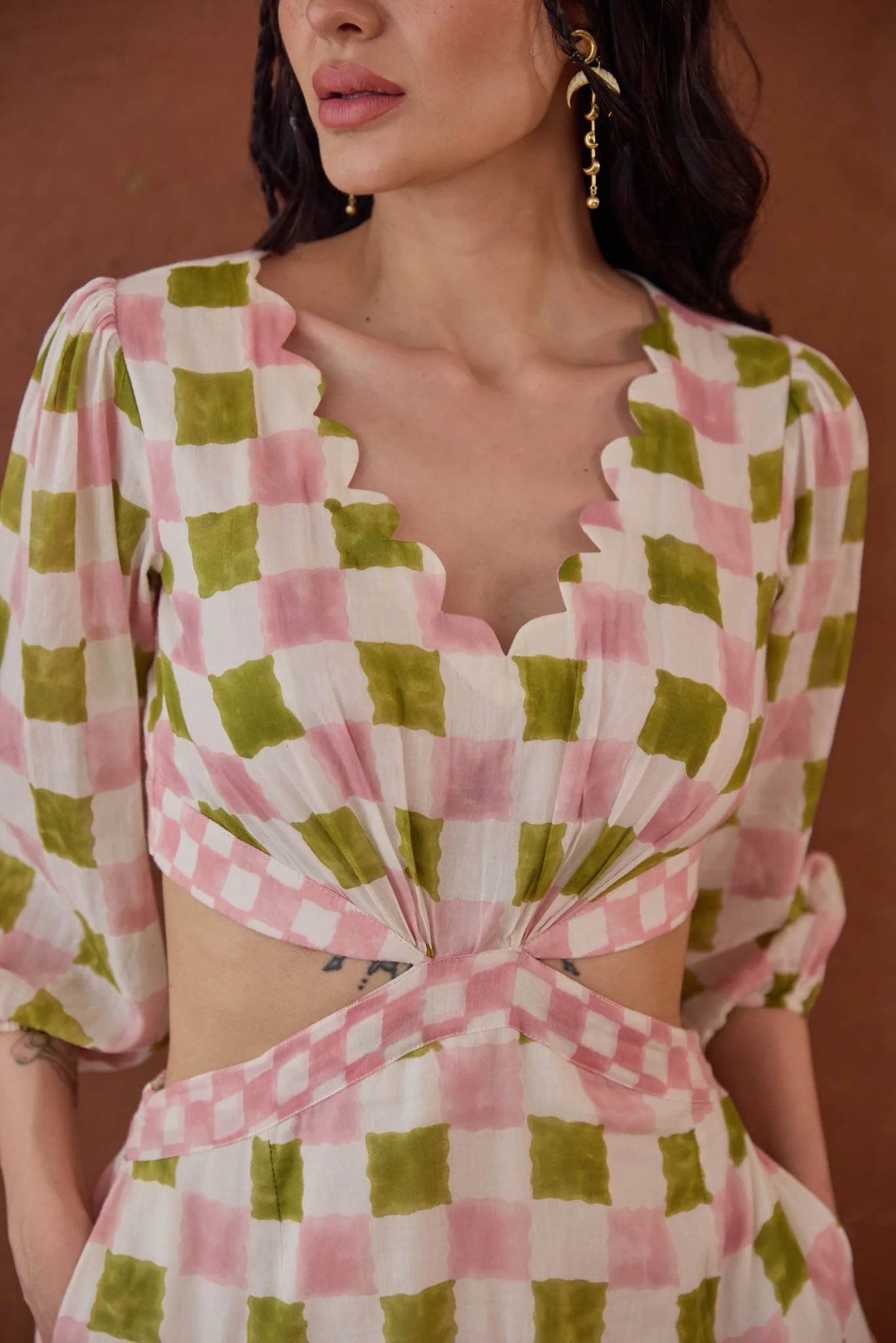 Gardenia Gingham Dress - Image 2