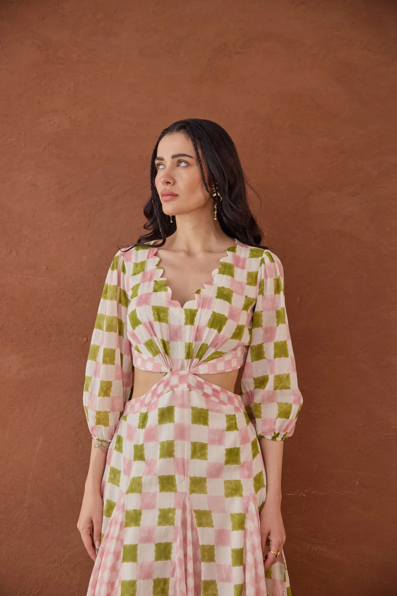Gardenia Gingham Dress - Image 3