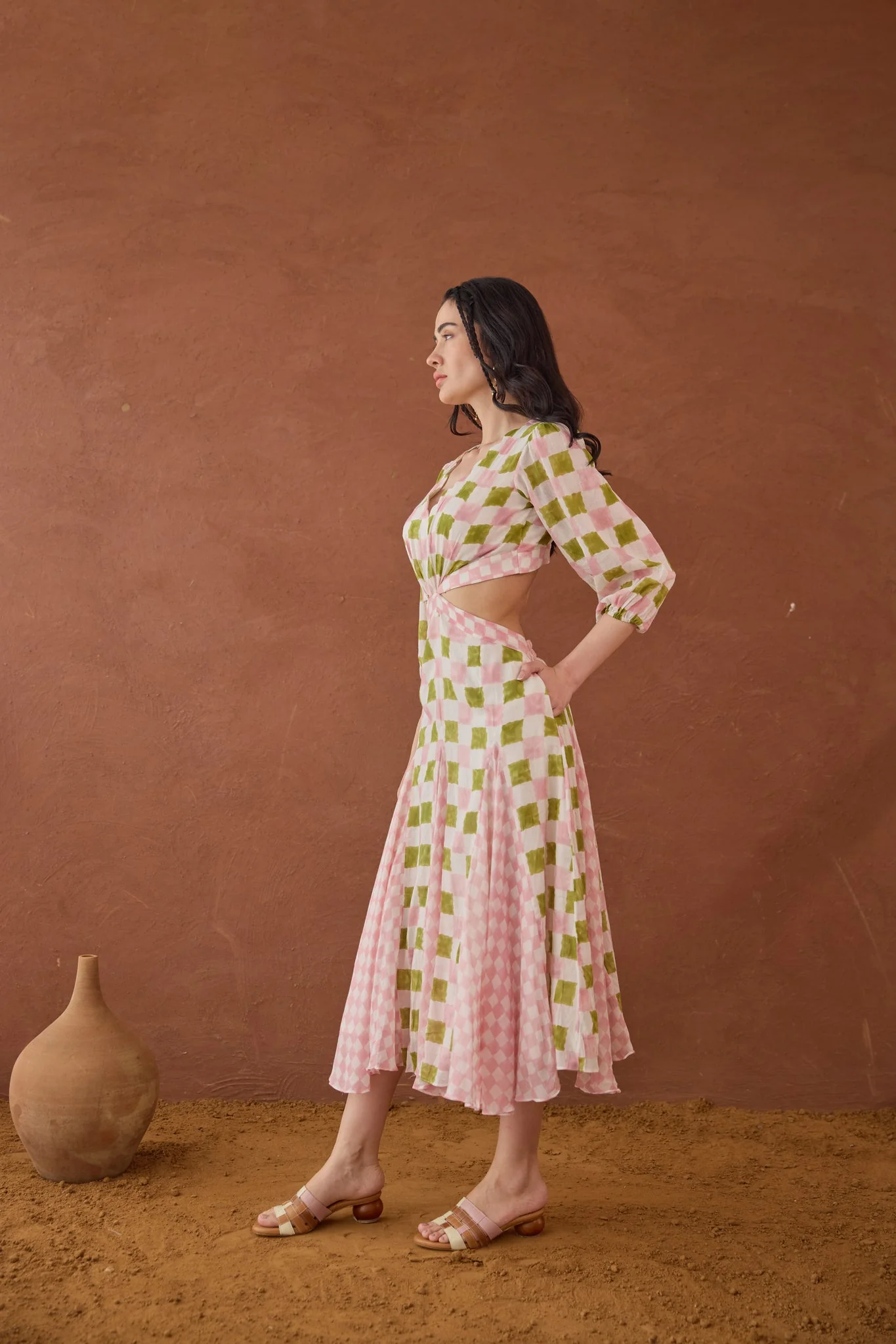 Gardenia Gingham Dress - Image 4