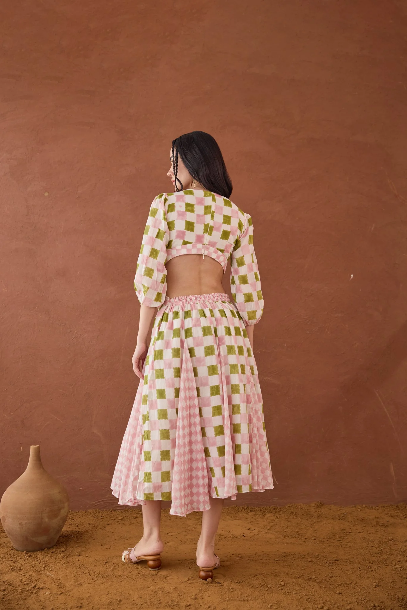 Gardenia Gingham Dress - Image 5