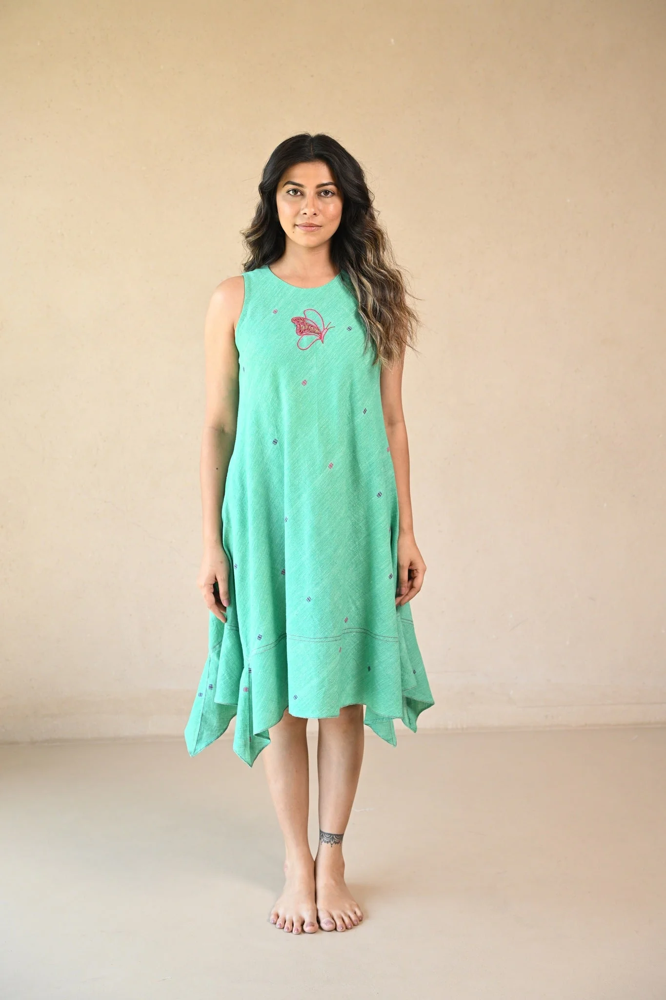 Butterfly Dress - Mint Green - Image 3