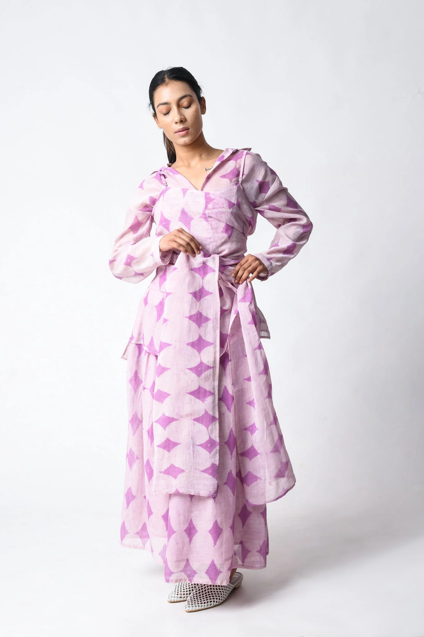 Cami Wrap Plum Co-ord Set - Image 5